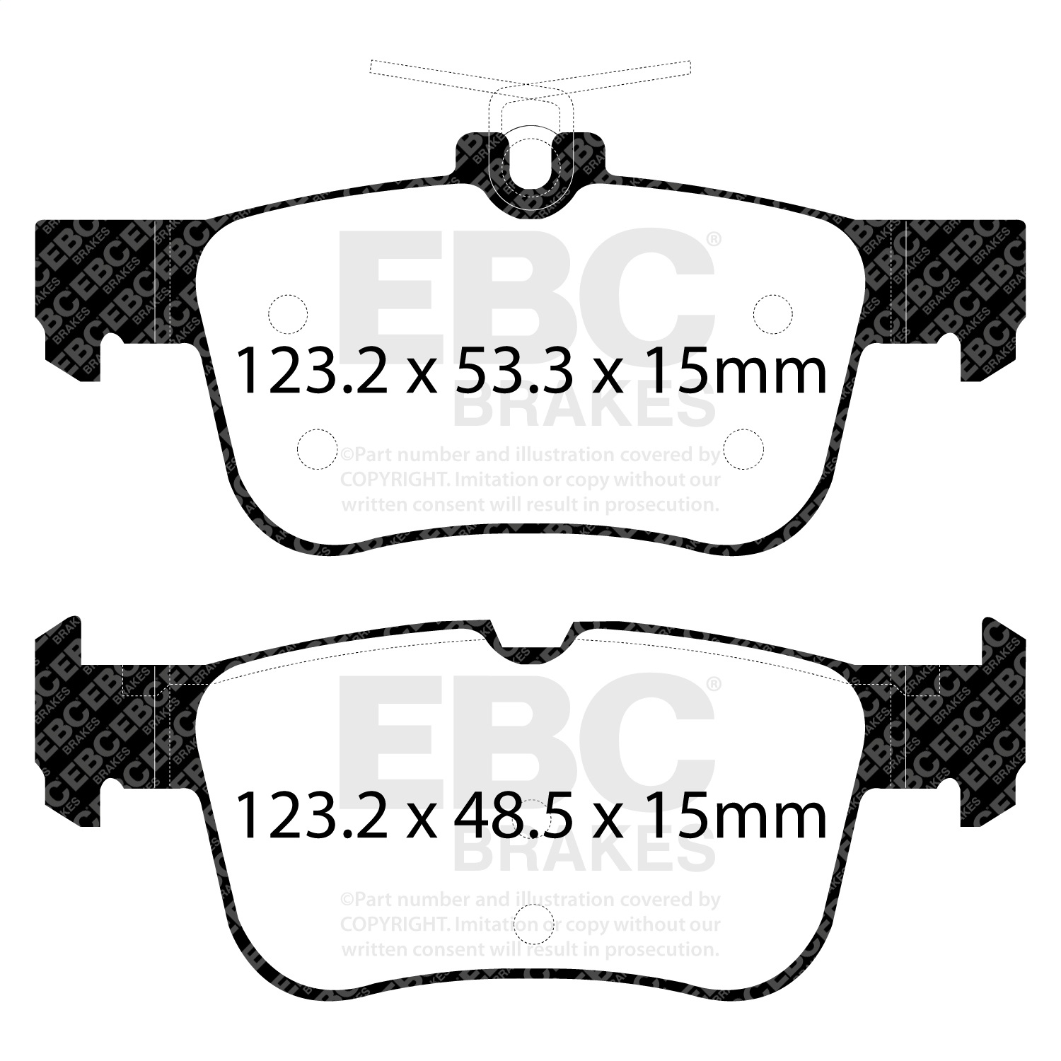 EBC UD1833 OE Brake Pads - Rear