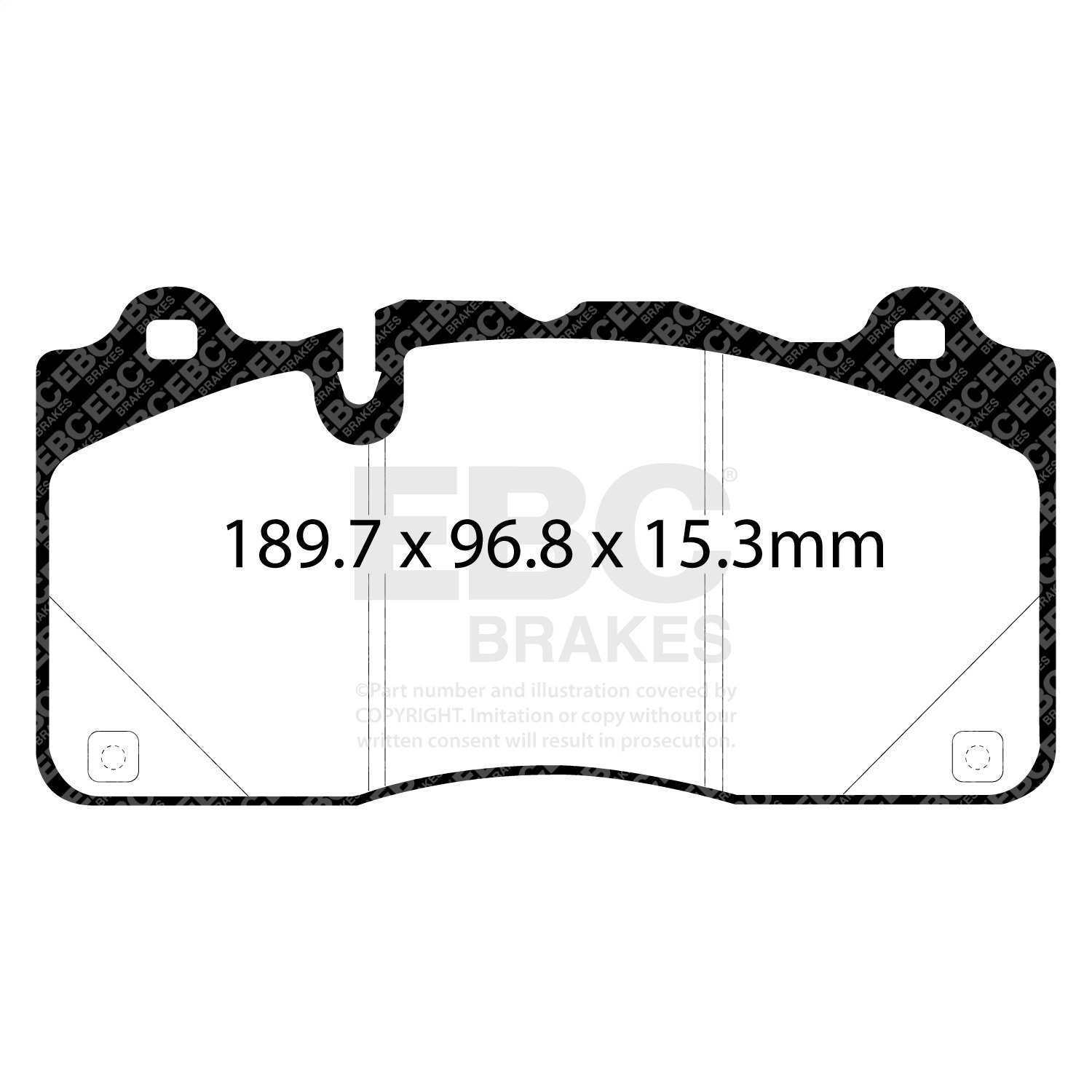 EBC Brakes DP33050C Redstuff Ceramic Low Dust Brake Pads Fits 16-24 Camaro CTS