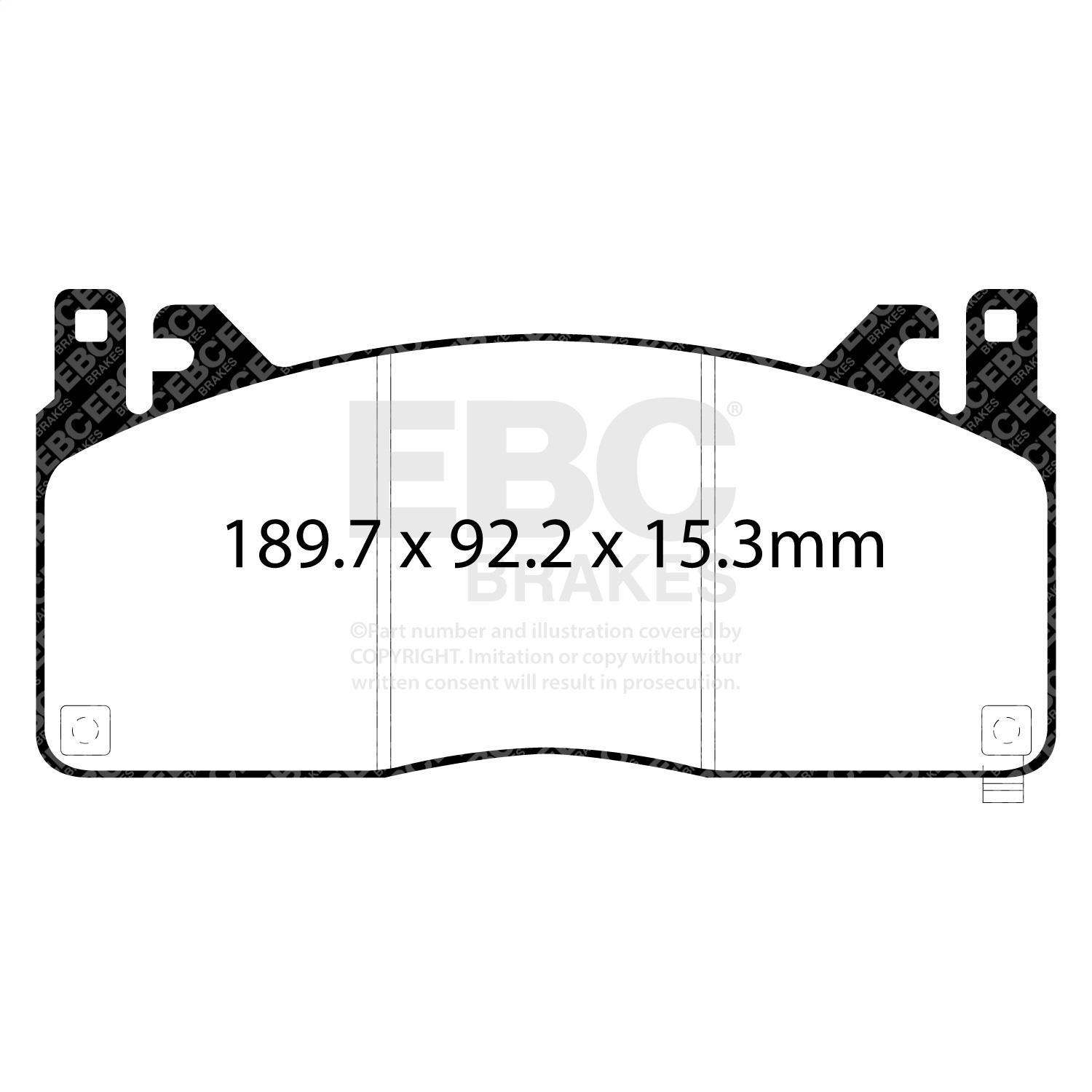 EBC DP33055C Redstuff Pads - Front