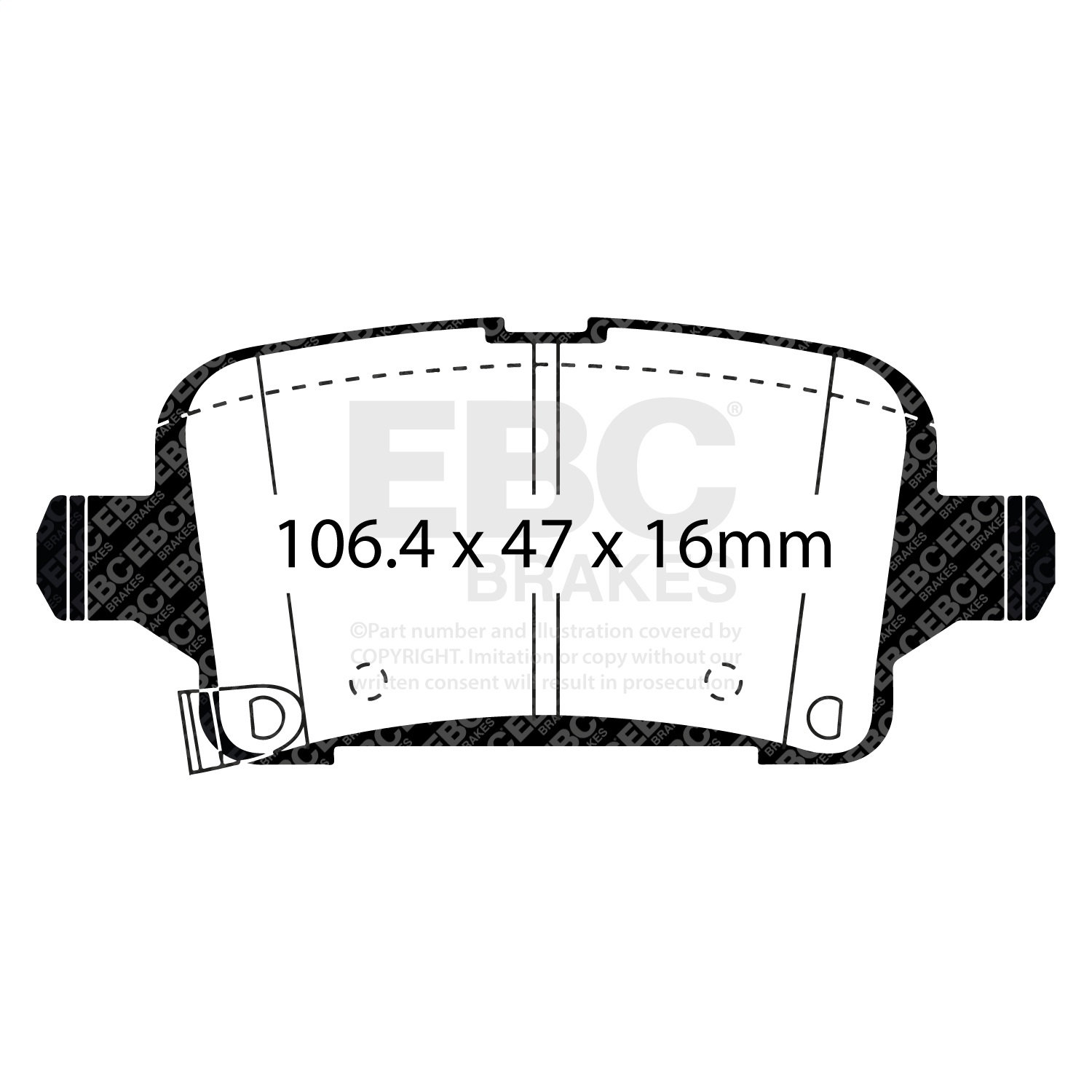 EBC Brakes DP43057R Yellowstuff Street And Track Brake Pads