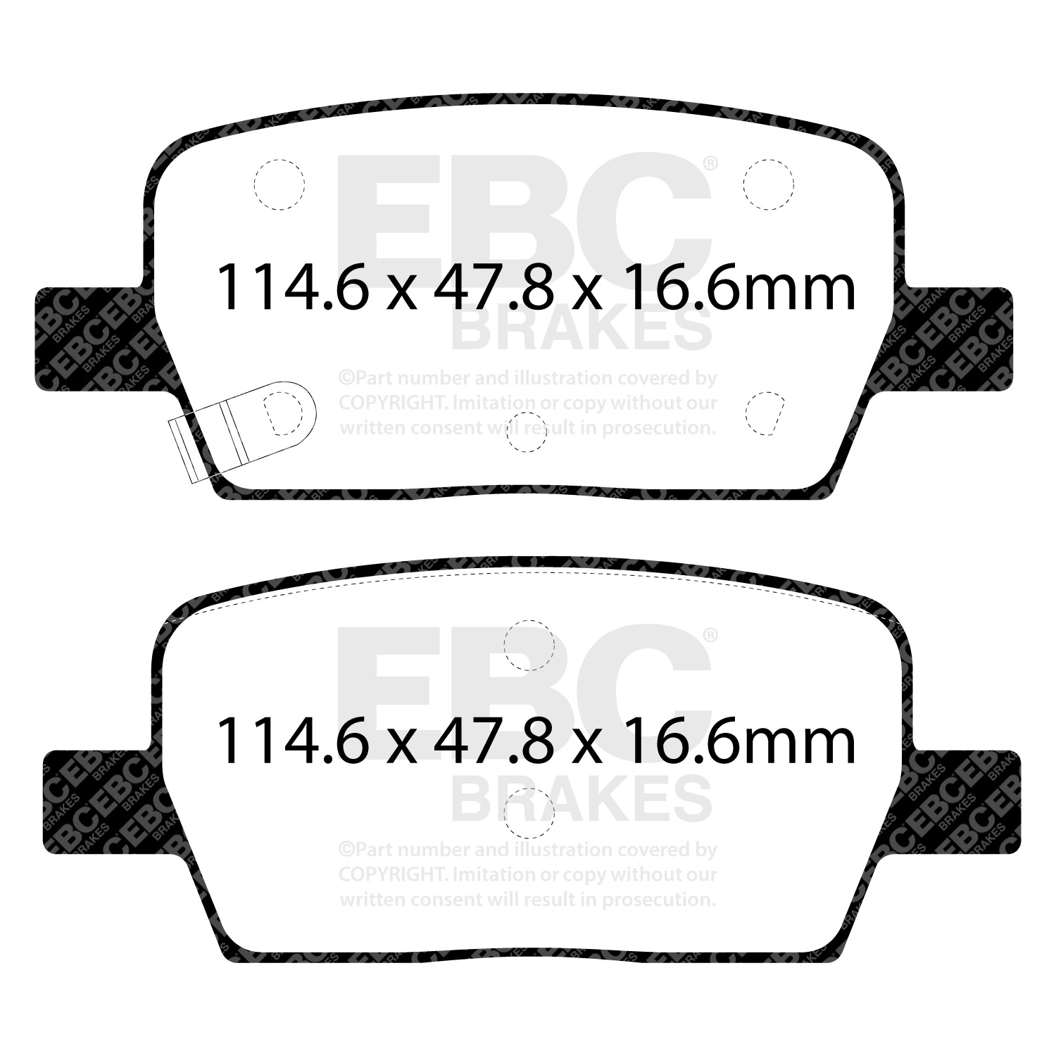 EBC Brakes DP63064 6000 Series Greenstuff Truck/SUV Brakes Disc Pads