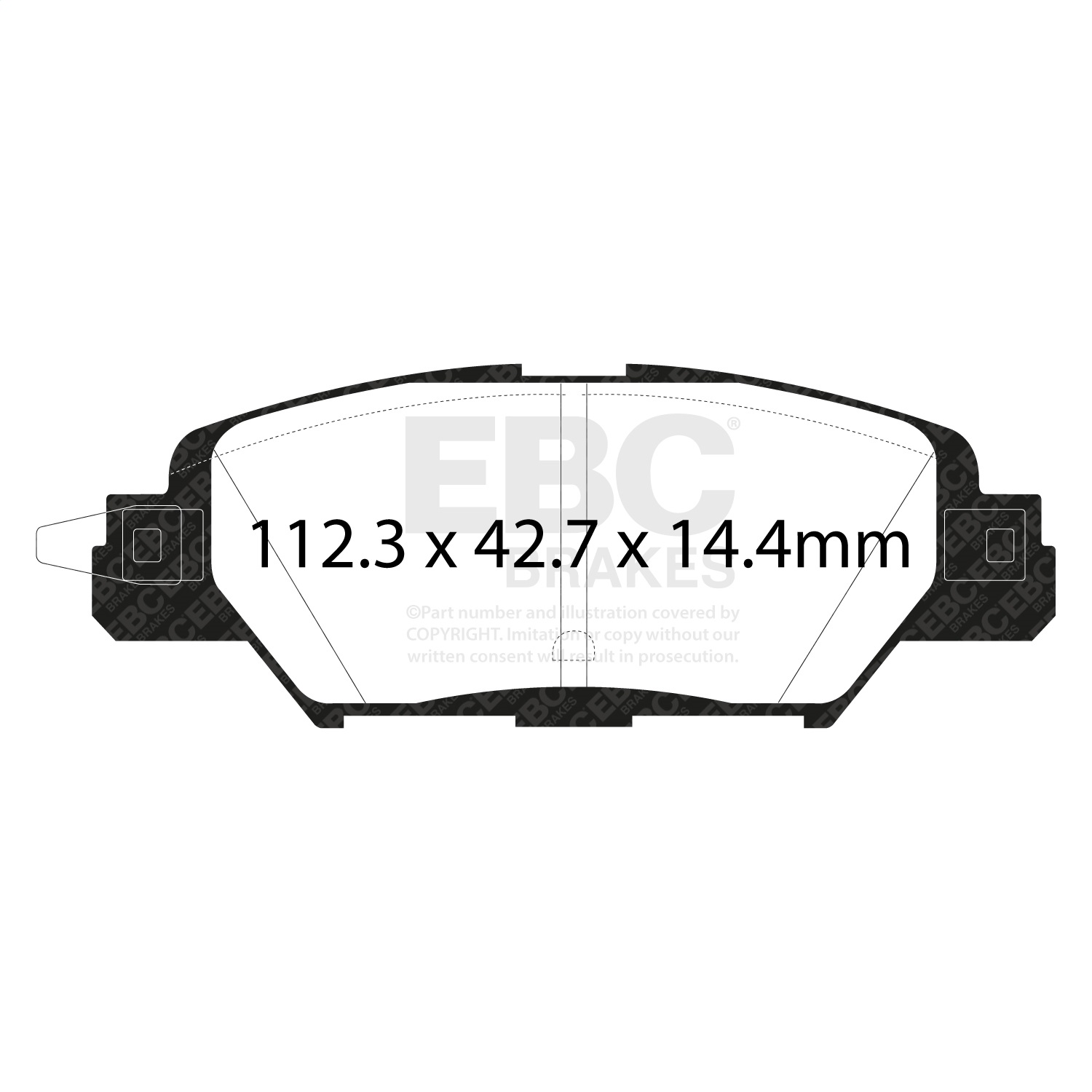 EBC Brakes UD1846 Ultimax  Brake Pads Fits 17-23 CX-5