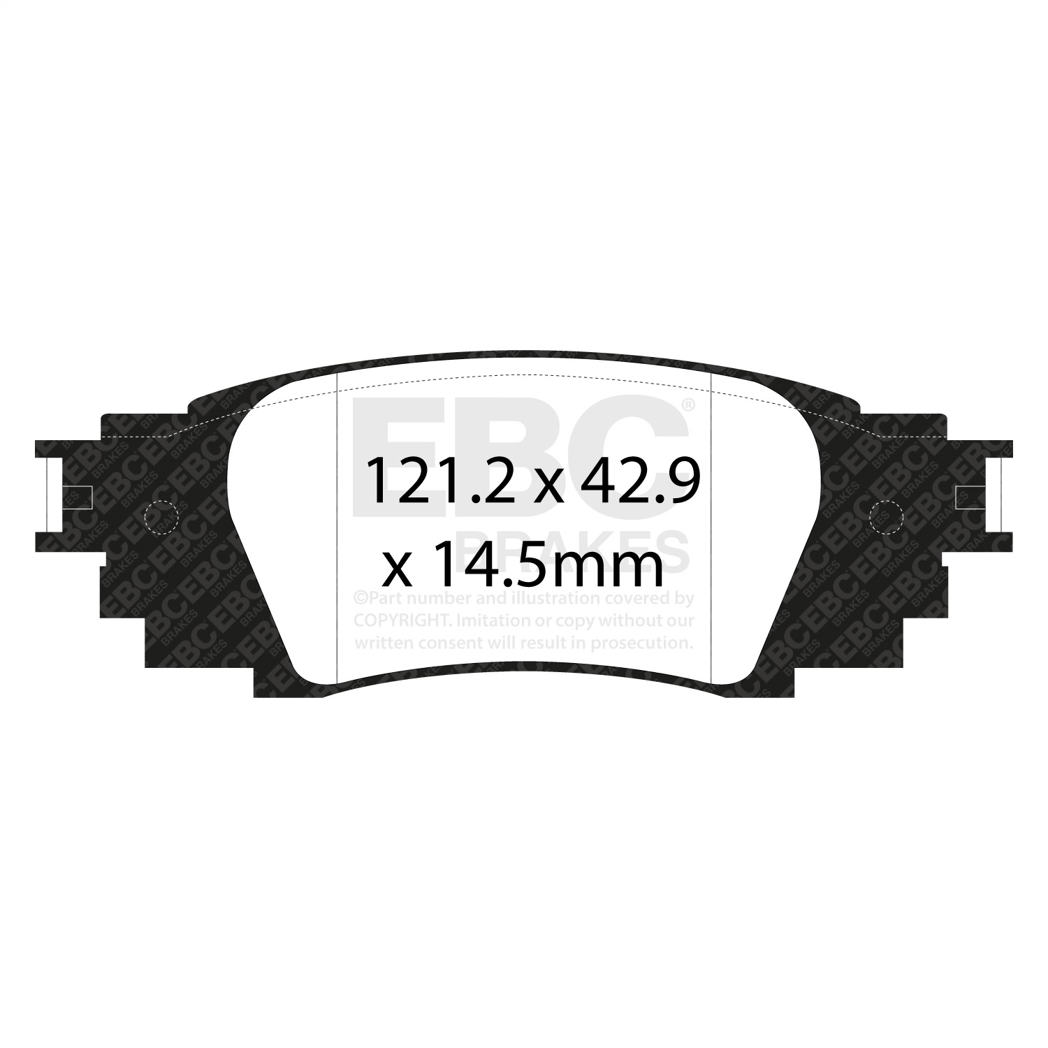 EBC Brakes DP63080 6000 Series Greenstuff Truck/SUV Brakes Disc Pads
