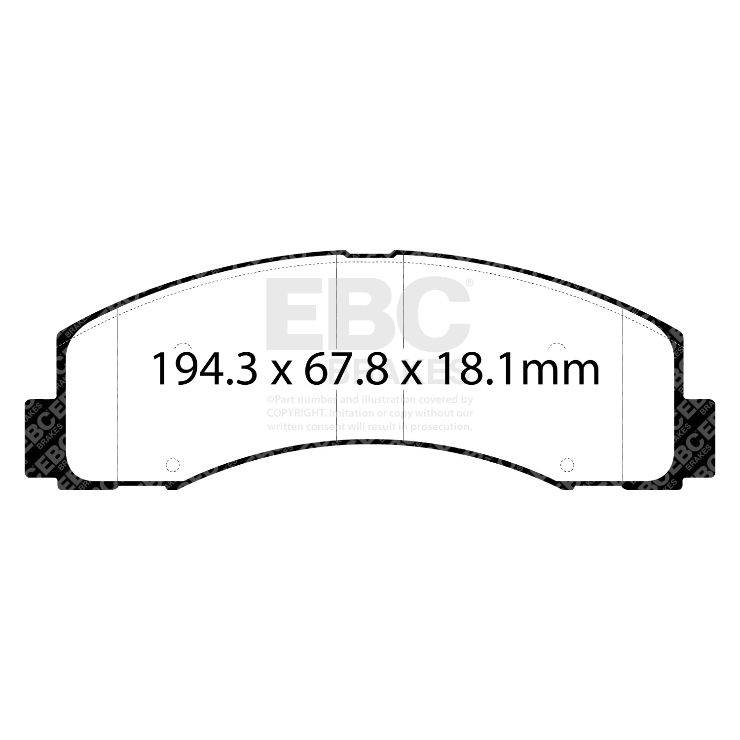 EBC Brakes ED93088 Truck/SUV Extra Duty Brake Pads