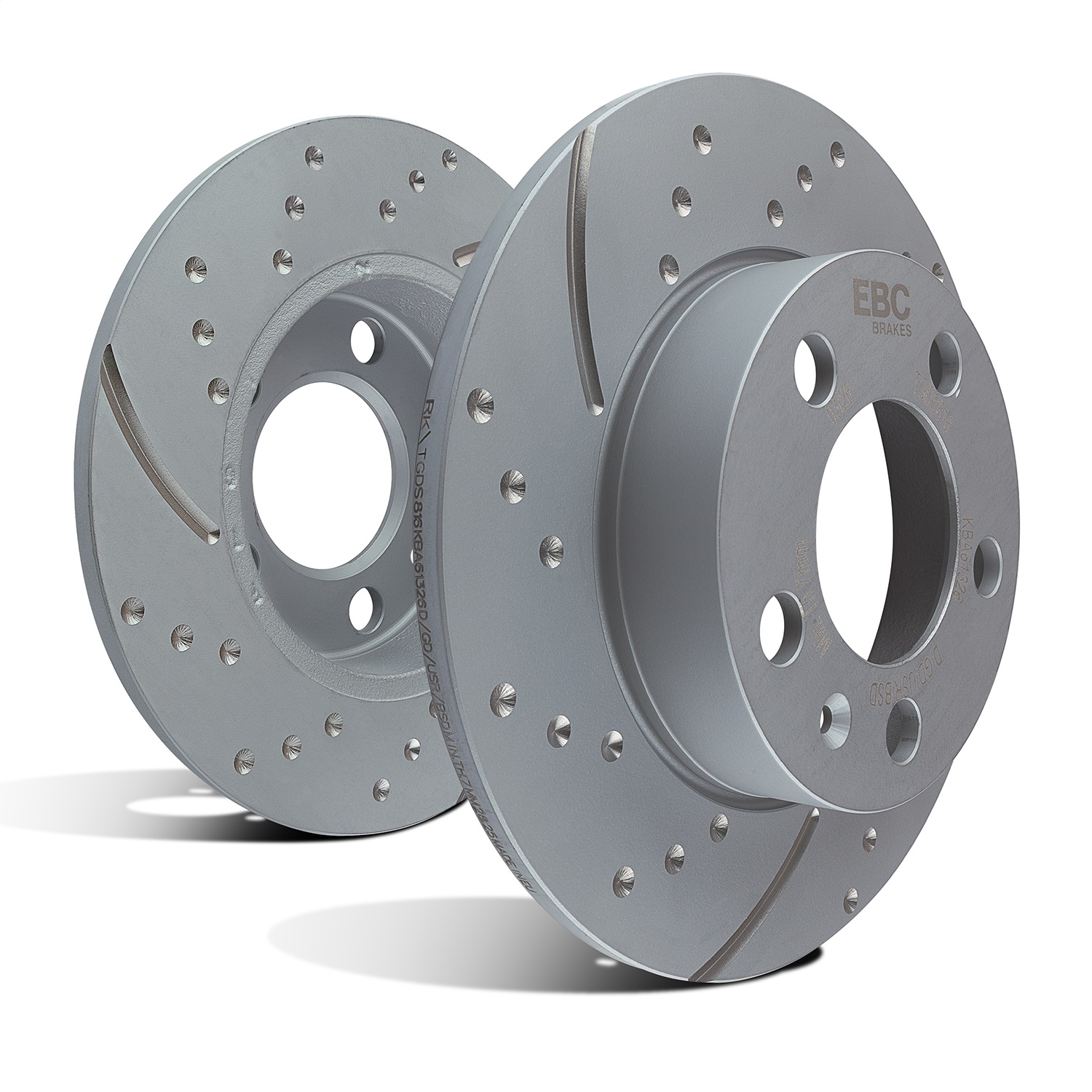 EBC Brakes GD7458 3GD Series Sport Slotted Rotor Set Fits MDX Odyssey Pilot ZDX