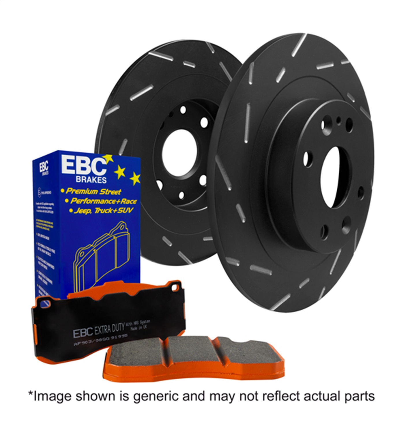 EBC Brakes S15KR1053 S15 Kit Extra Duty and USR Rotors
