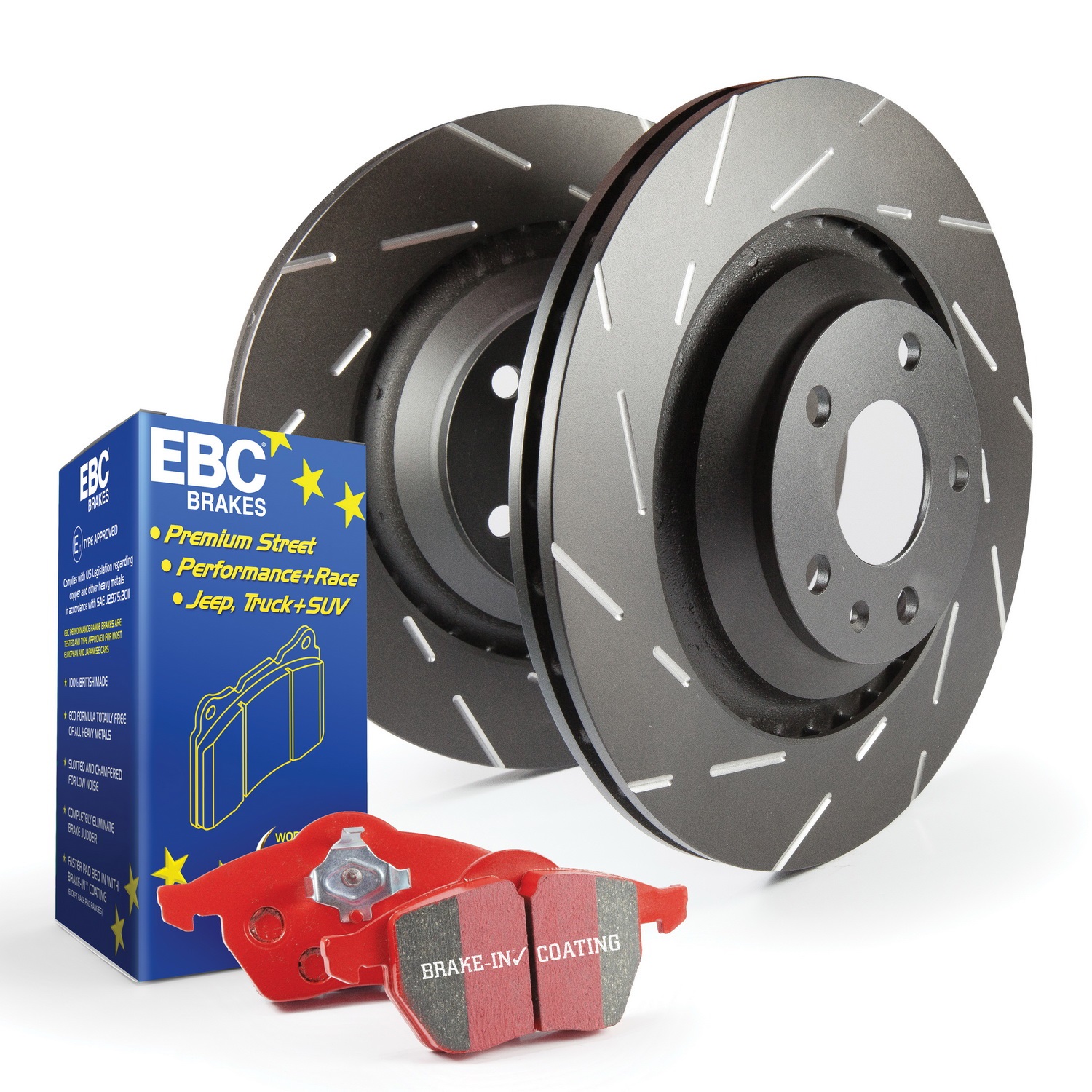EBC Brakes S4KF1572 S4 Kits Redstuff and USR Rotor Fits 14-18 Impala