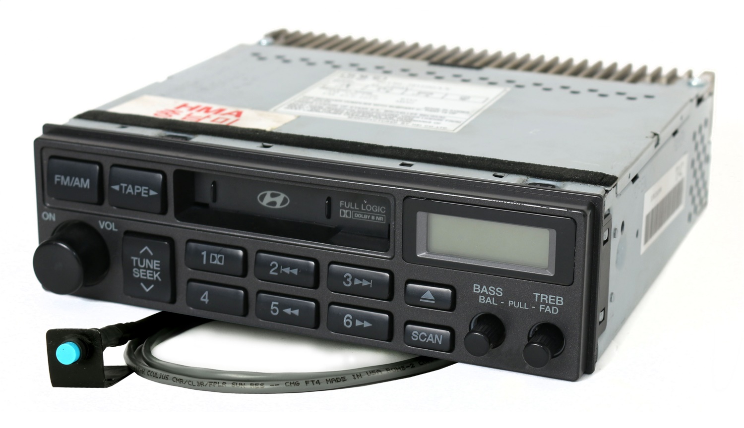 1 Factory Radio 63850564BTP AM FM Radio Cassette Player