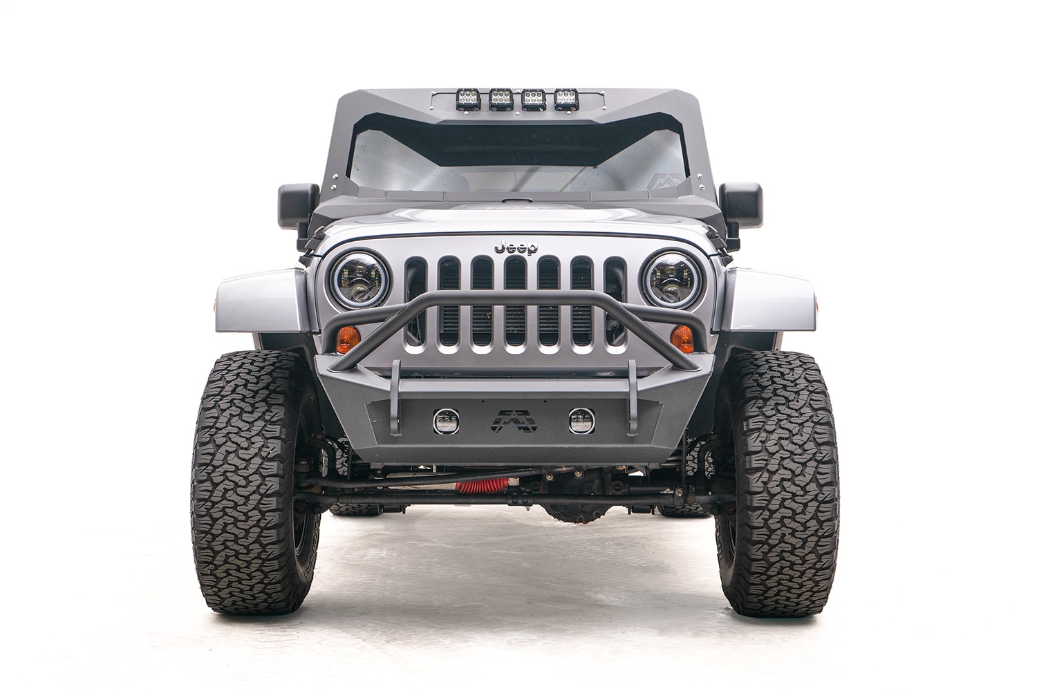 Fab Fours JK07-B1952-B Stubby Bumper Fits 07-18 Wrangler (JK) Wrangler (JL)