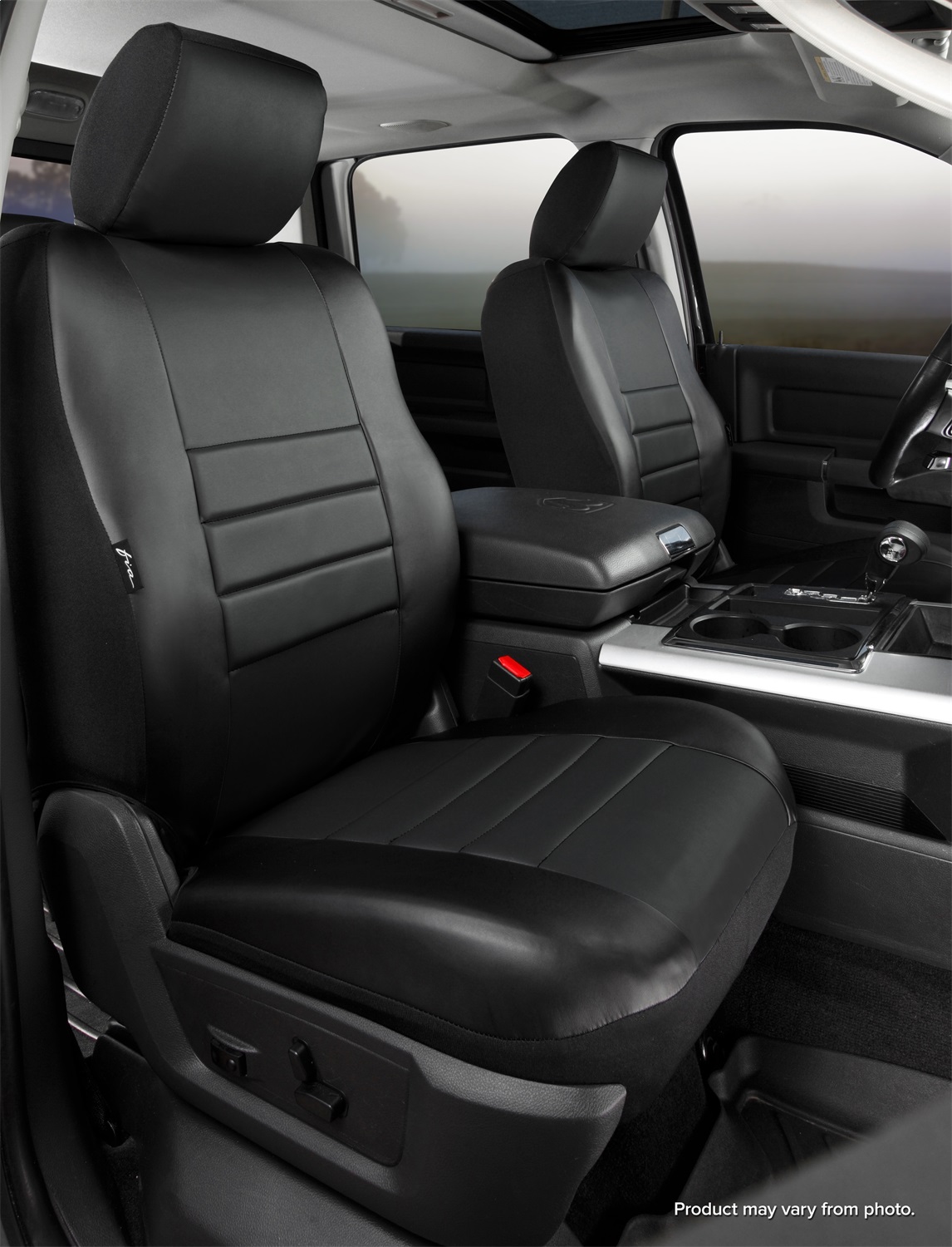 SL68-32 BLK/BLK Fia Seat Cover Bucket With Adjustable Headrests