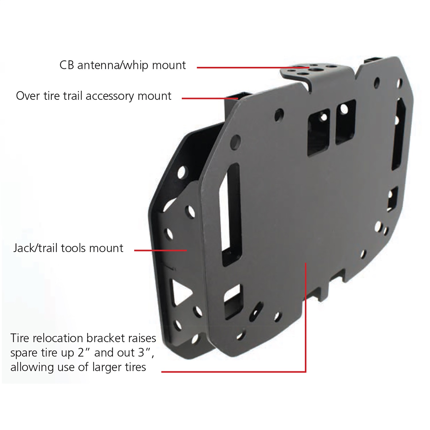 JL Spare Tire Relo Kit 2