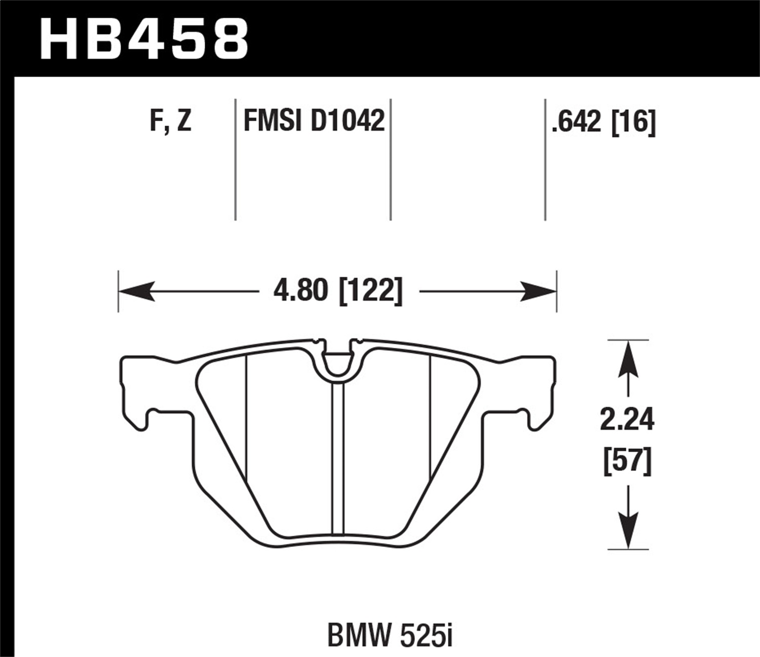 Hawk Performance HB458F.642 HPS Disc Brake Pad