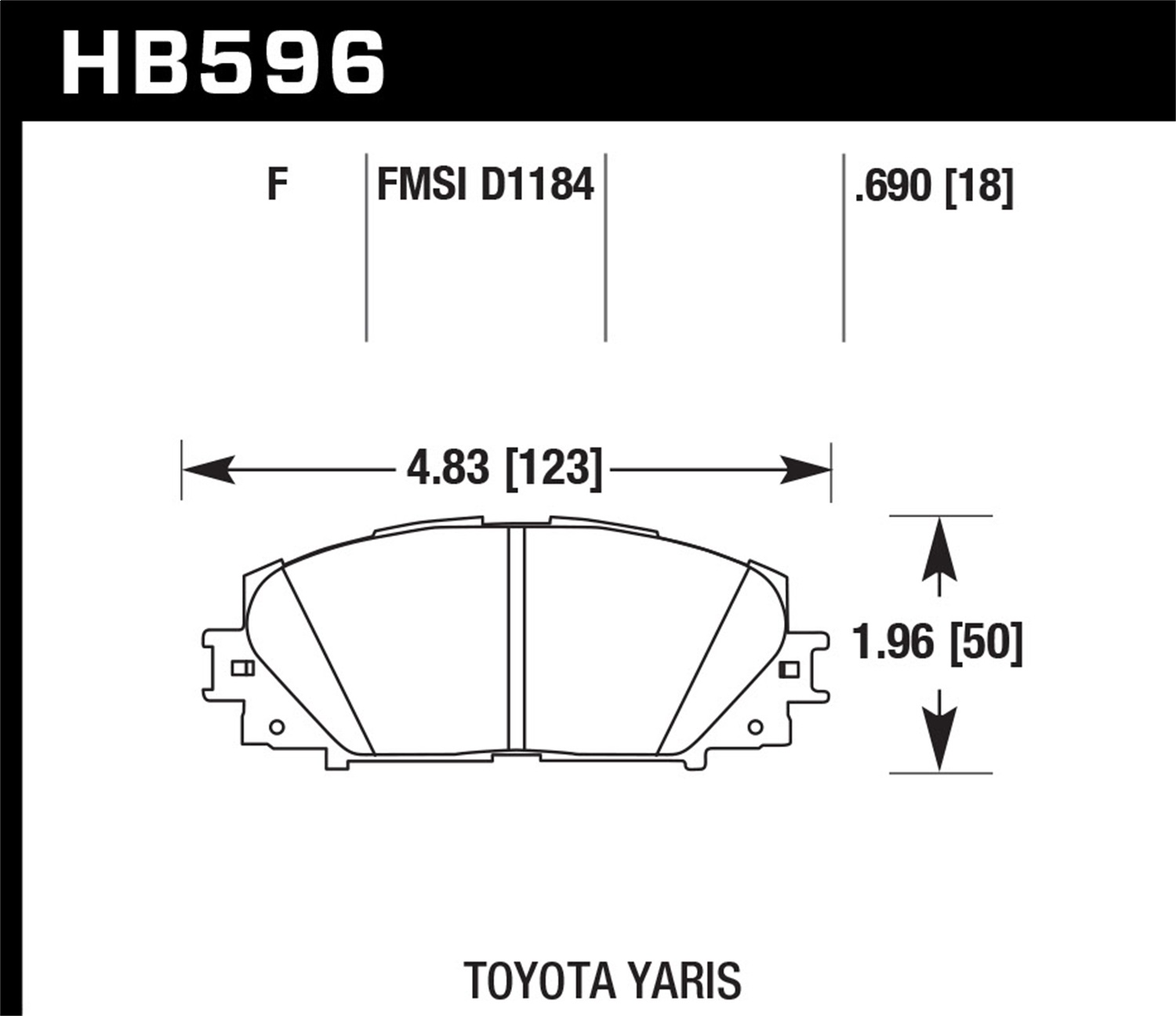 Hawk Performance HB596F.690 HPS Disc Brake Pad