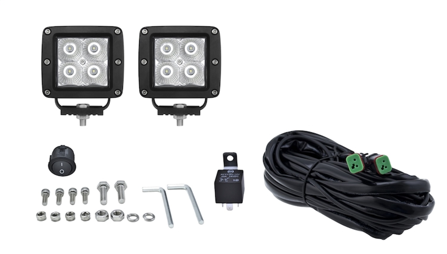 Cube 4led Off RD Kit Ped Fld MV 3