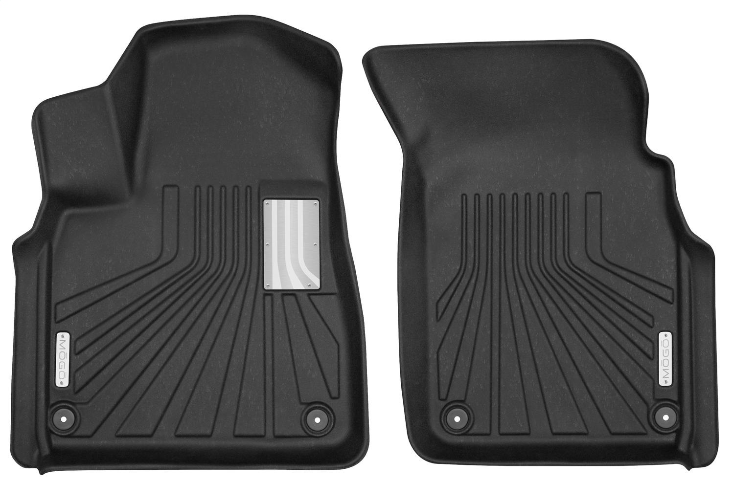 Front Fits 17-18 Audi Q7 MOGO 70111 Black Floor Liners