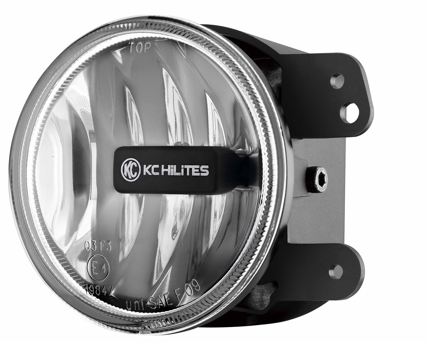 KC HiLites 4in Gravity LED Fog Light Single Clear