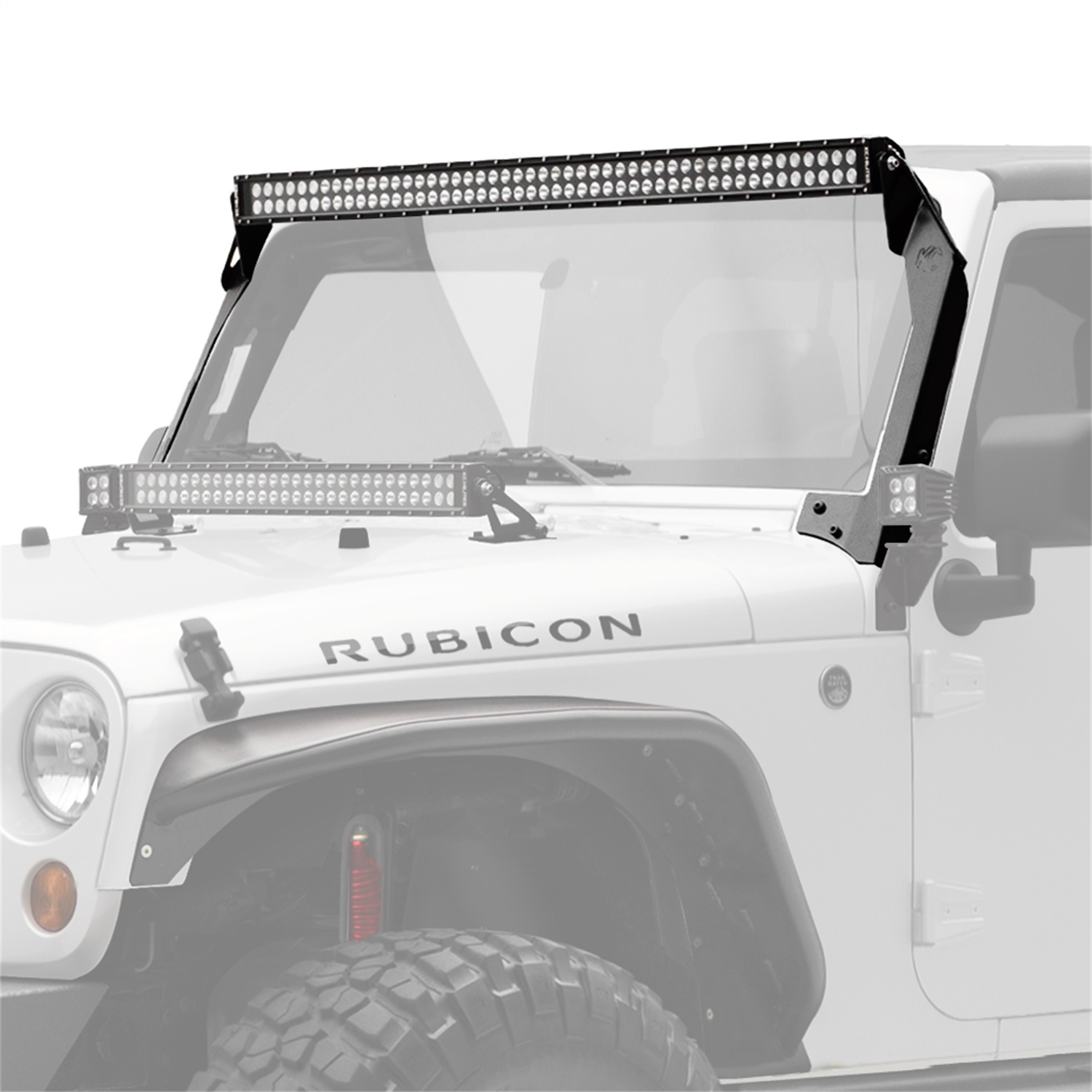 KC HiLiTES C-Series 50in LED Light Bar and Overhead Mount Bracket Kit - JK