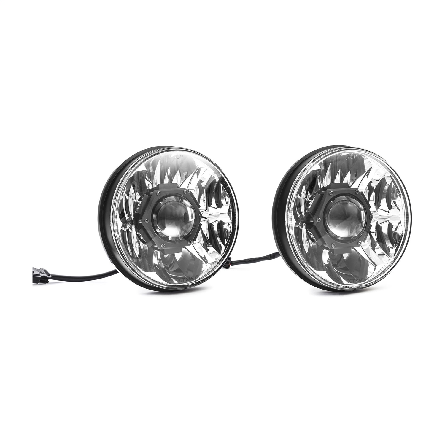 KC HiLites 42341 7 in. LED Headlight Fits 07-18 Wrangler (JK)