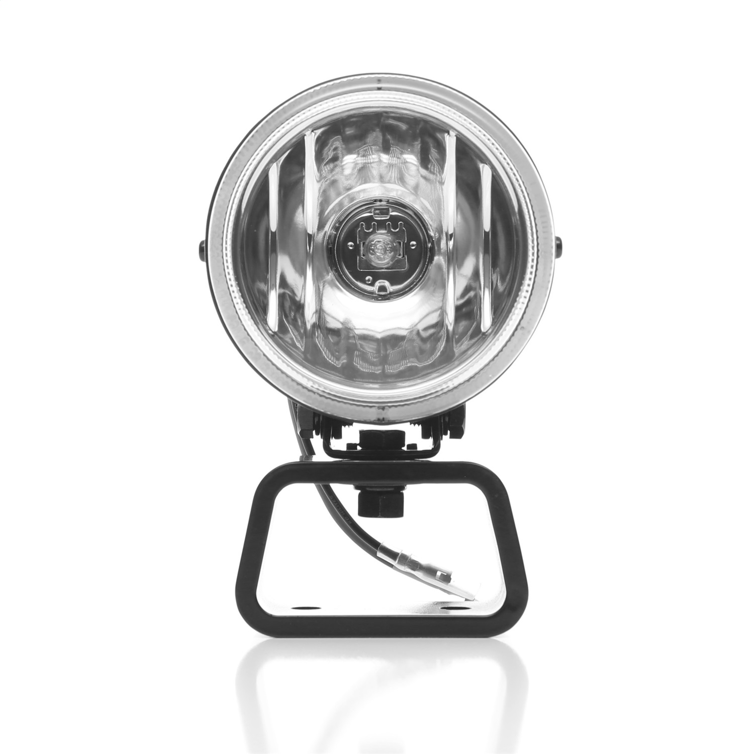 KC Hilites 4in Rally 400 Halogen Pair Pack System - Black  (Spread Beam)