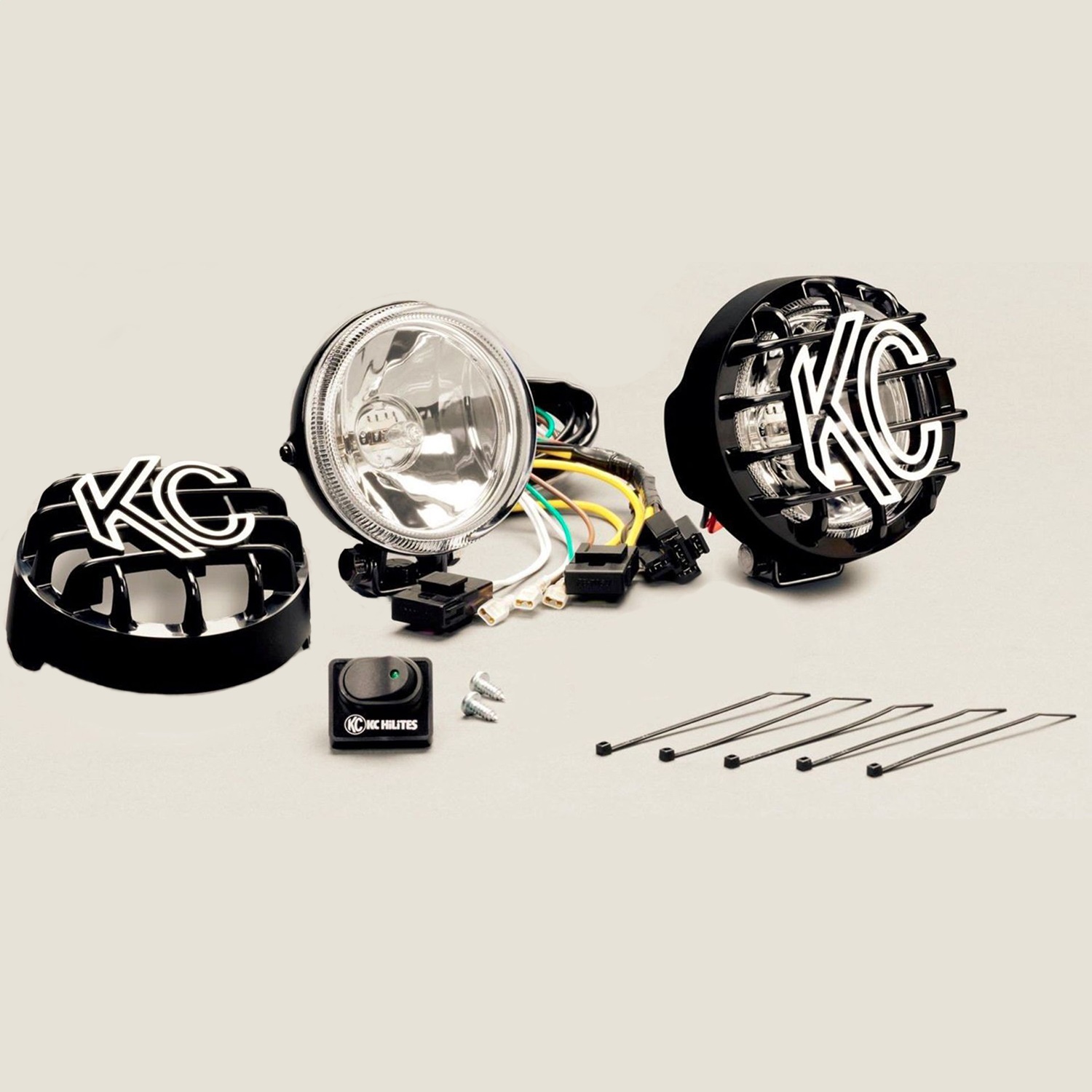 KC HiLiTES 7207 6 Clear Acrylic Light Cover Set of 2