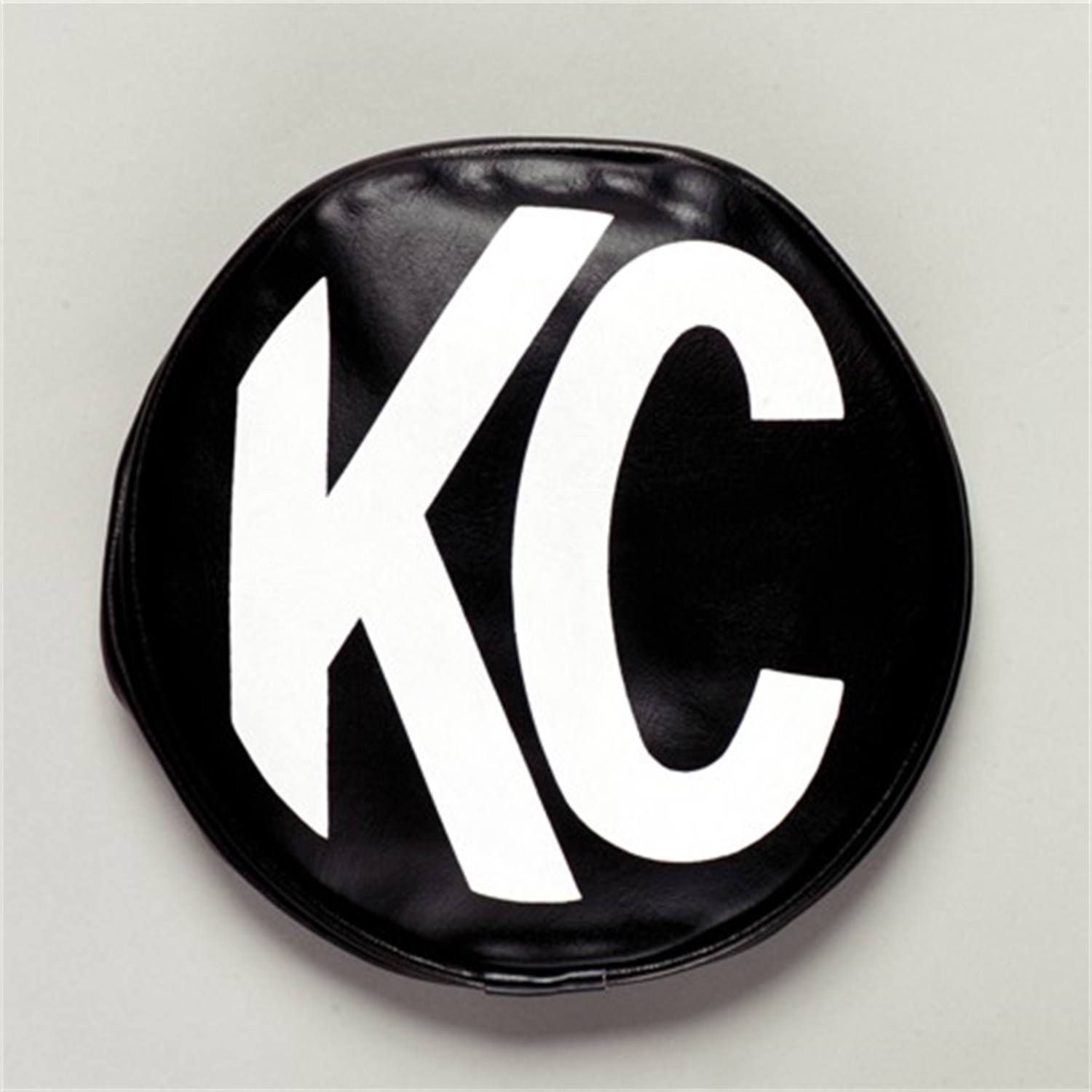 KC HiLites 6in Round Vinyl Cover - Black/Yellow