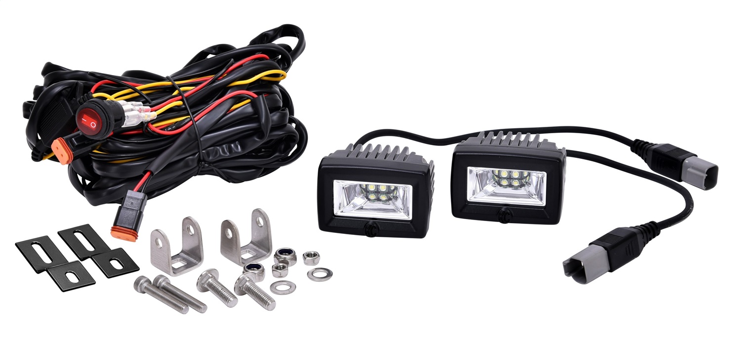 KC HiLites 2in C-Series C2 LED Backup Area Flood Light System