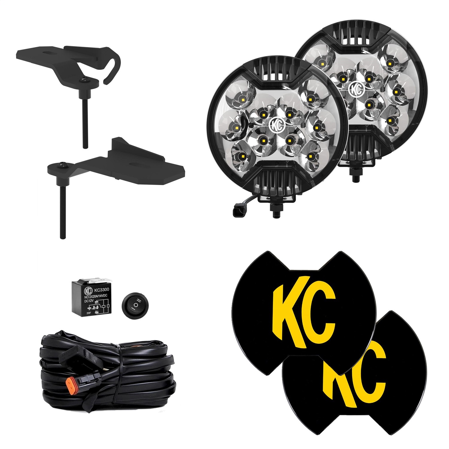 KC HiLites 97167 SlimLite LED Light Fits 20-24 Gladiator Wrangler (JL)