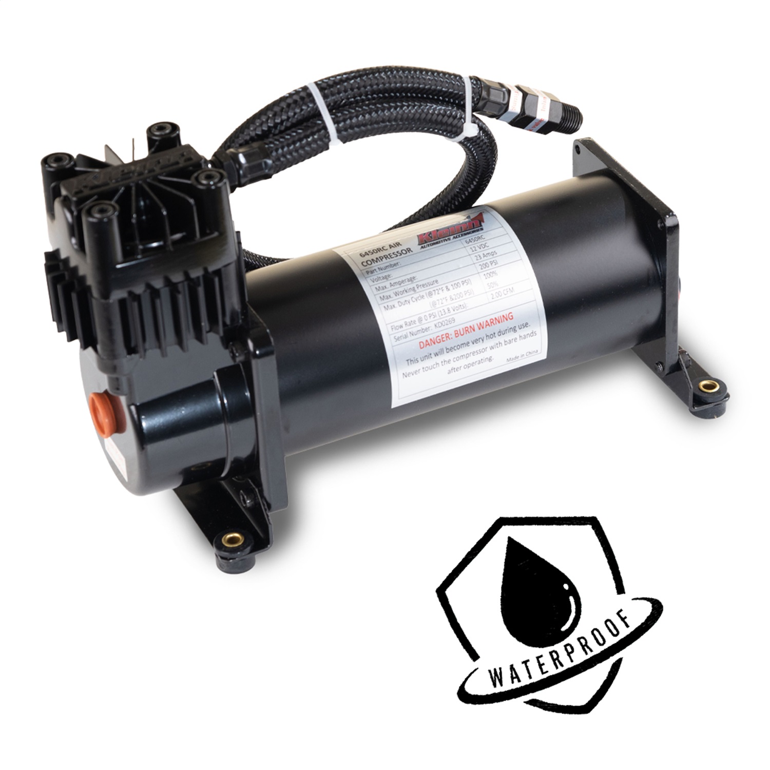 Kleinn Automotive Air Horns 6450RC Air Compressor