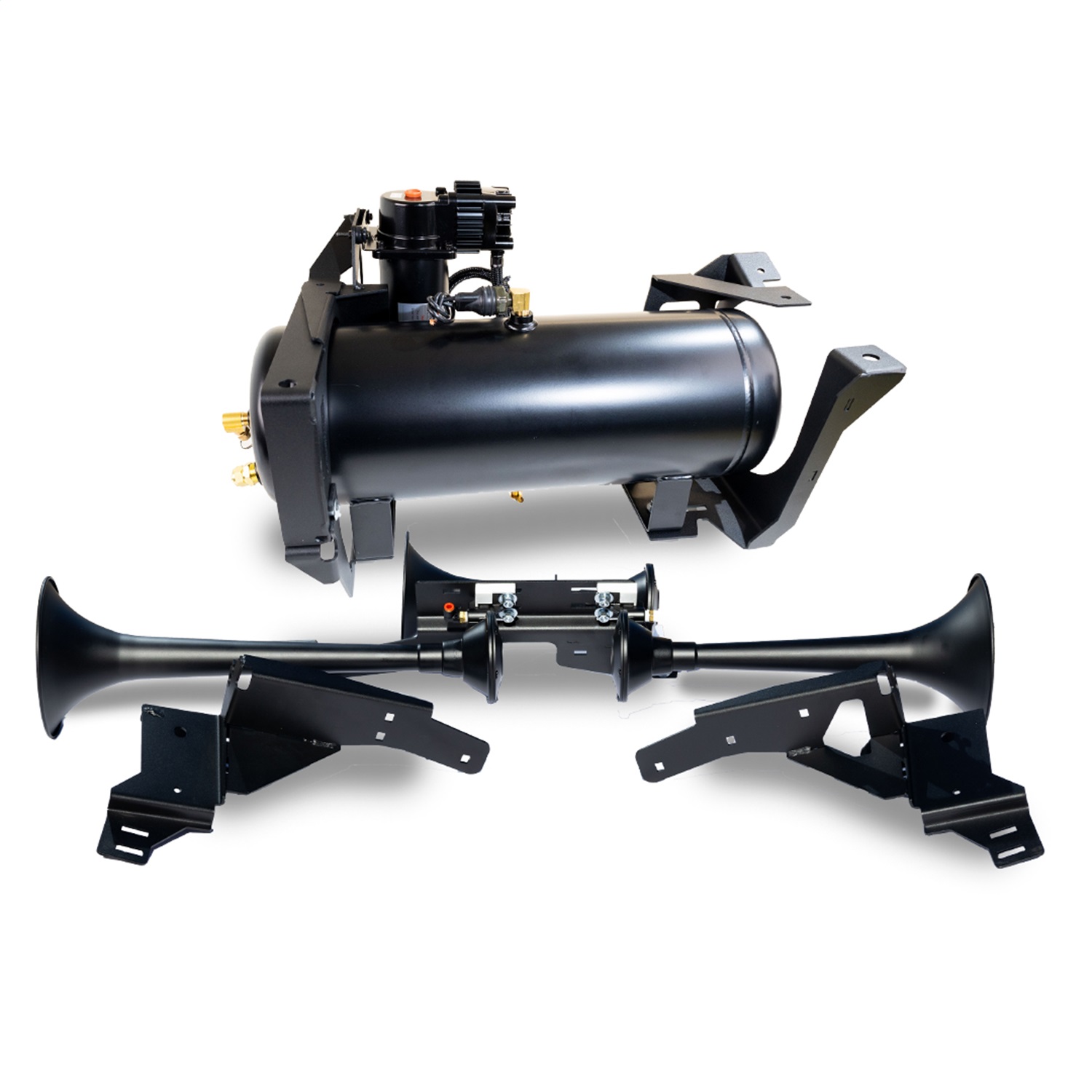 Kleinn Automotive Air Horns GMHD-734 Onboard Air System w/Horns
