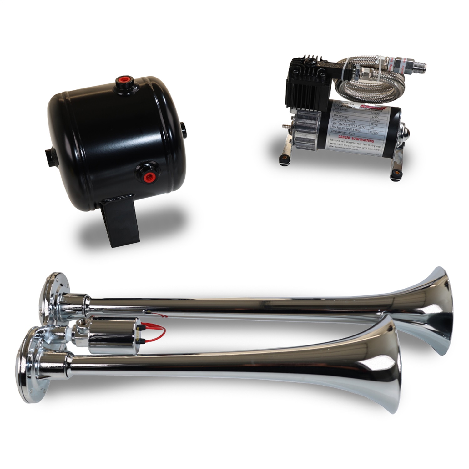 Kleinn Automotive Air Horns HK2 Pro Blaster Dual Horn Kit