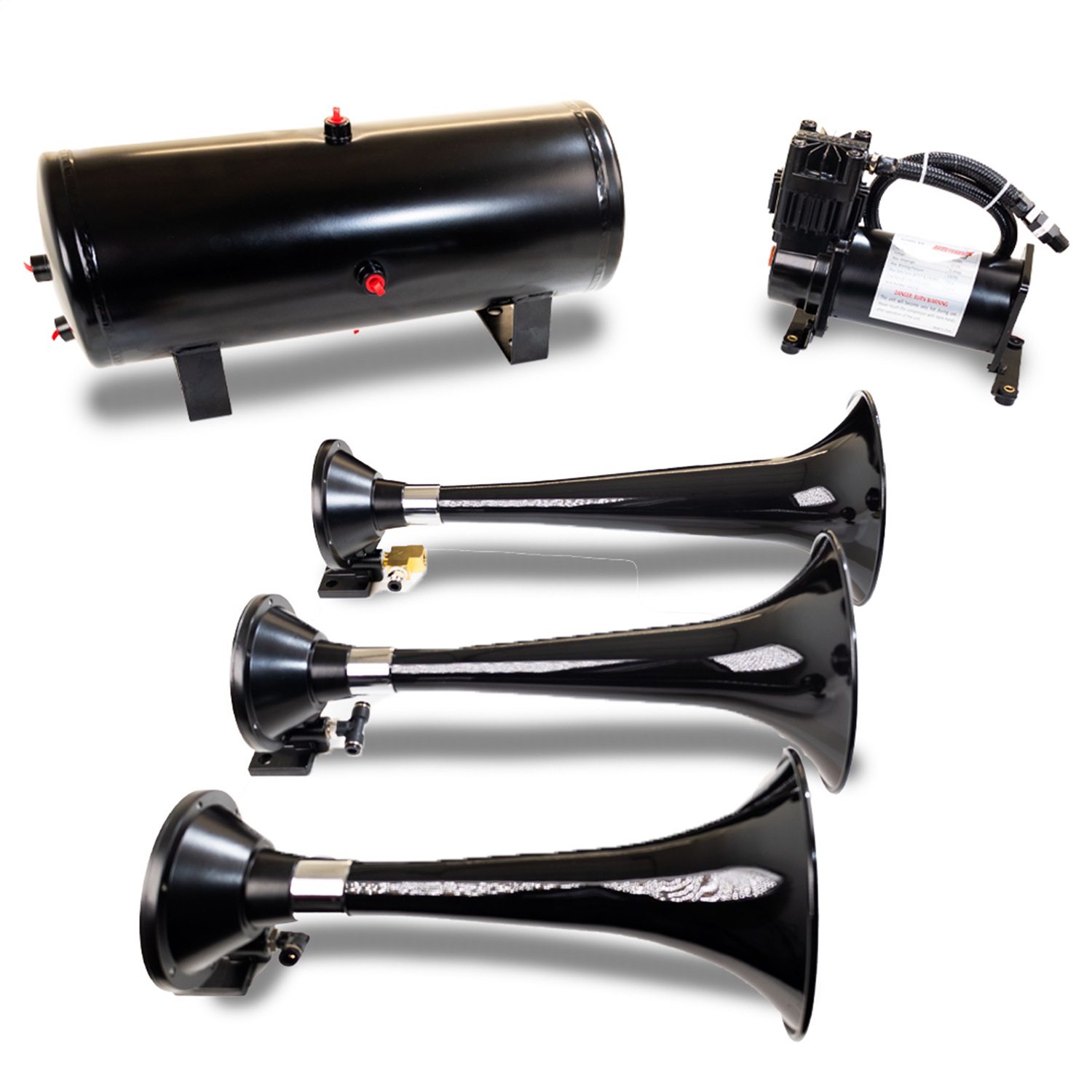 Kleinn Automotive Air Horns HK7 Pro Blaster Triple Horn Kit