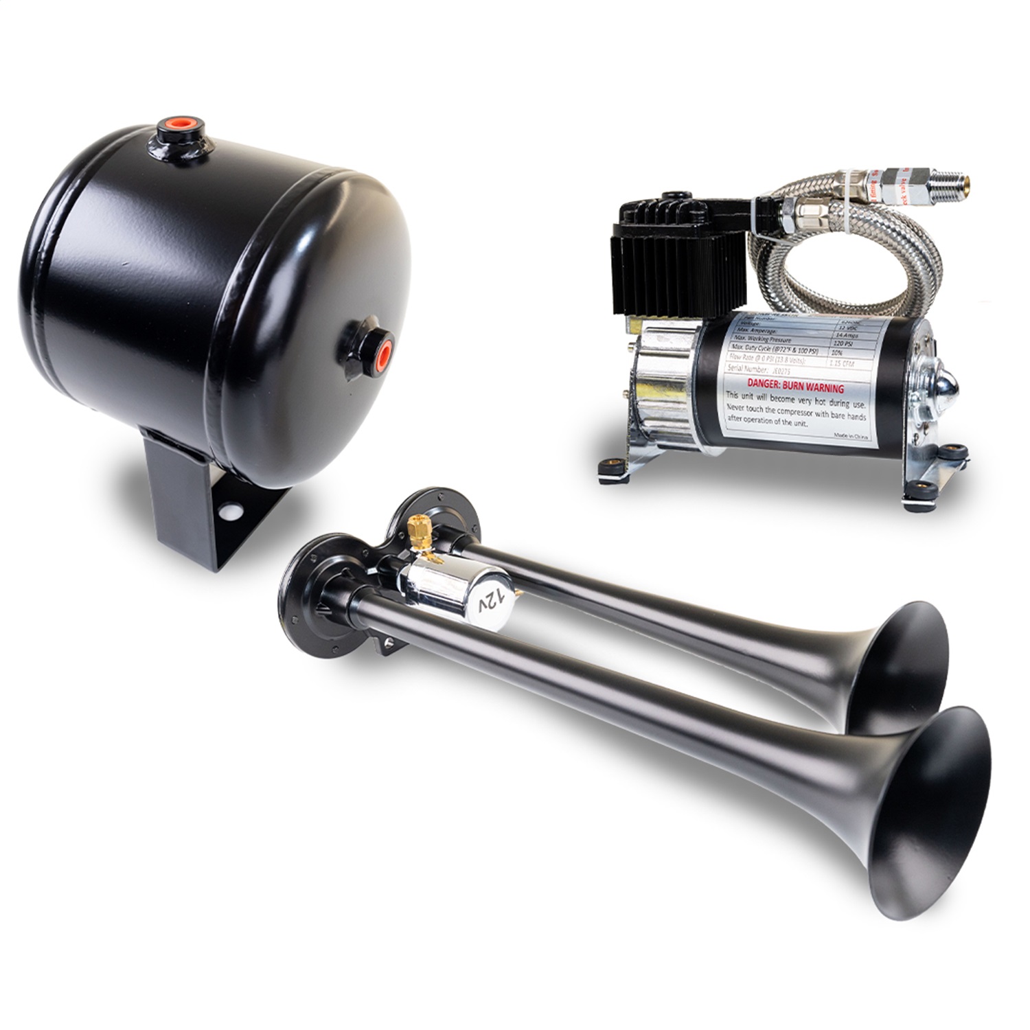 Kleinn Automotive Air Horns HK2-1 Pro Blaster Dual Horn Kit