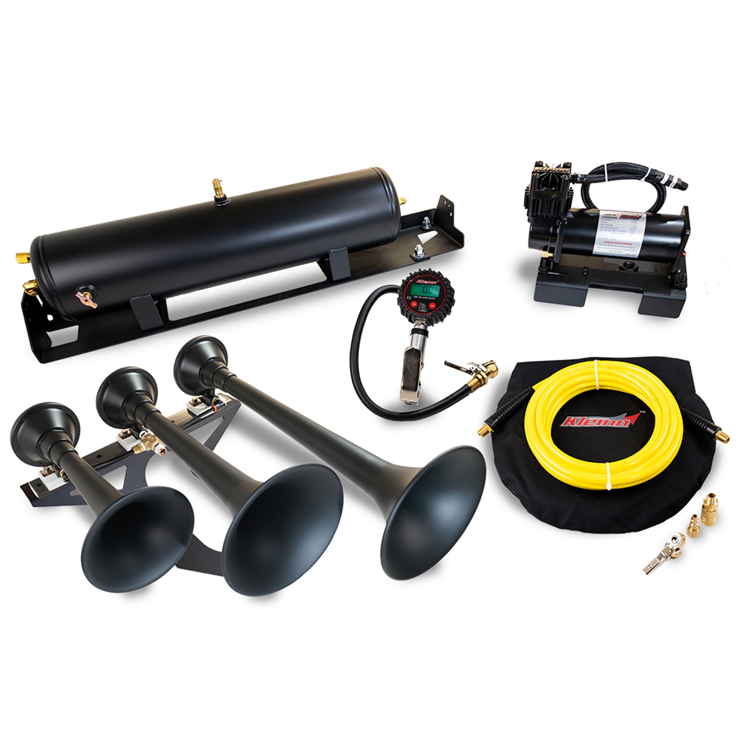 Kleinn Automotive Air Horns SDKIT17-734STL Onboard Air System w/Horns