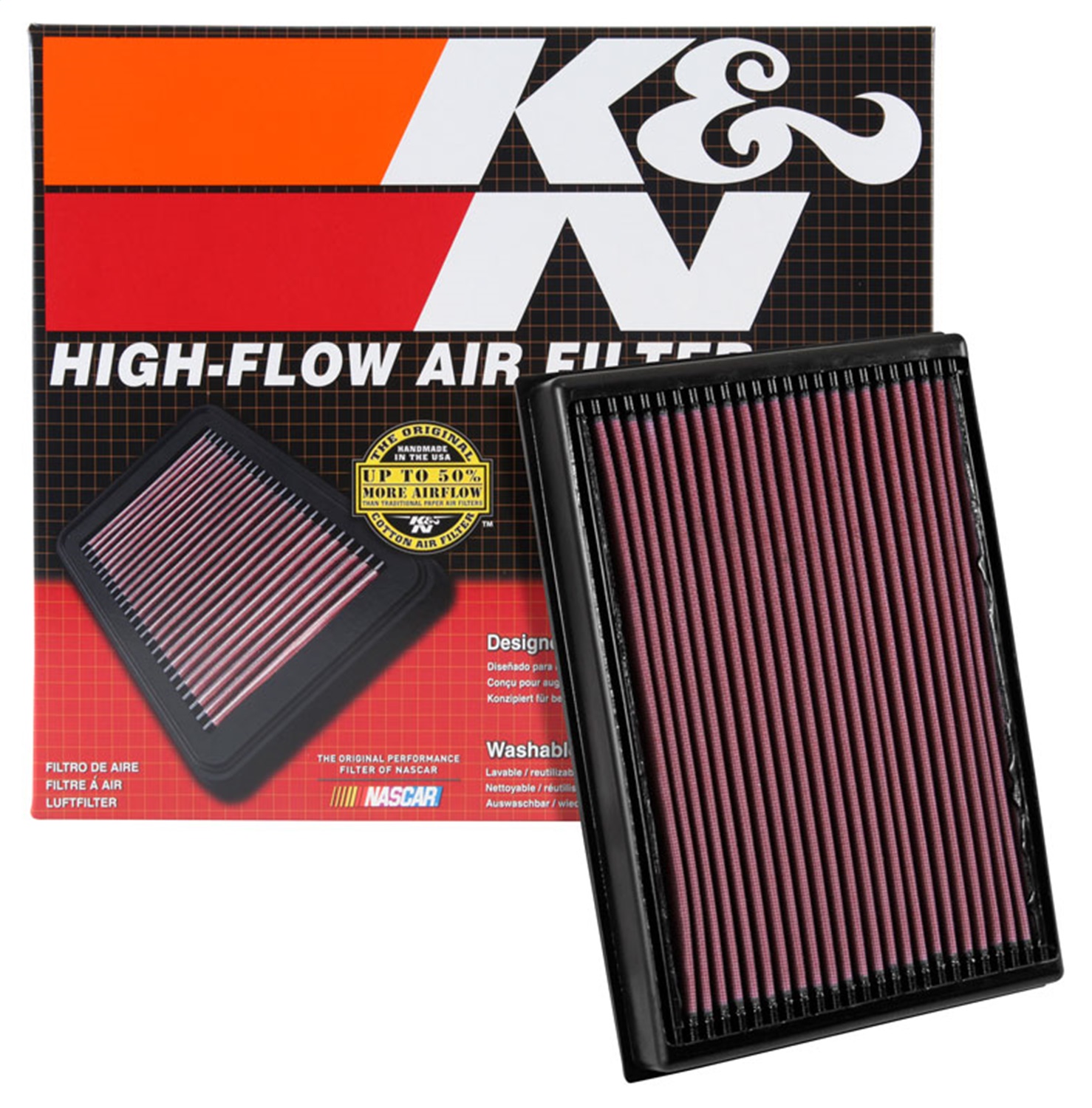 K&N K&n Engine Air Filter: High Performance, Premium, Washable, Replacement Filter: 2016-2019 Nissan Titan Xd V8, 33-5048 In The Automotive Hardware Department At - View #6