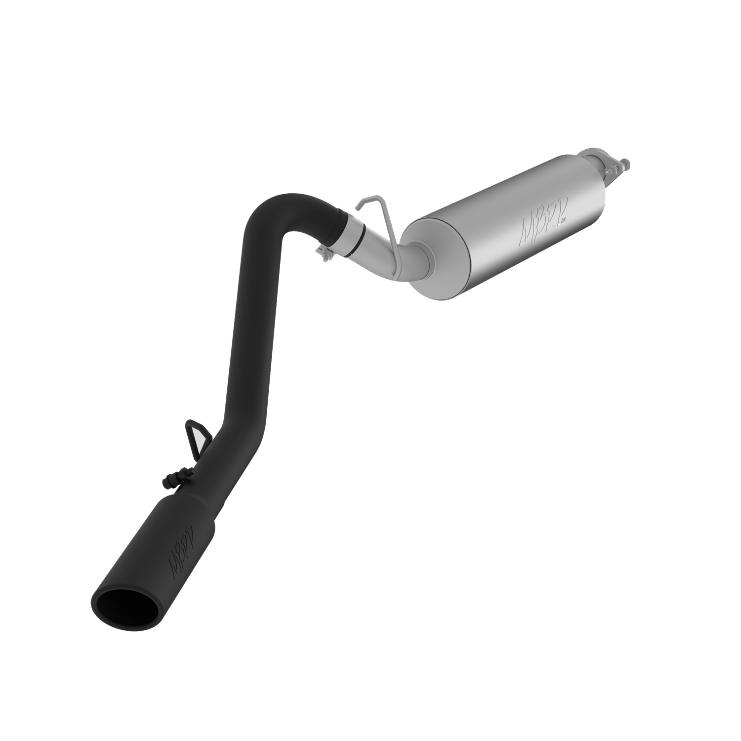 MBRP Exhaust S5500BLK Armor BLK Cat Back Exhaust System Fits 00-06 Wrangler (TJ)