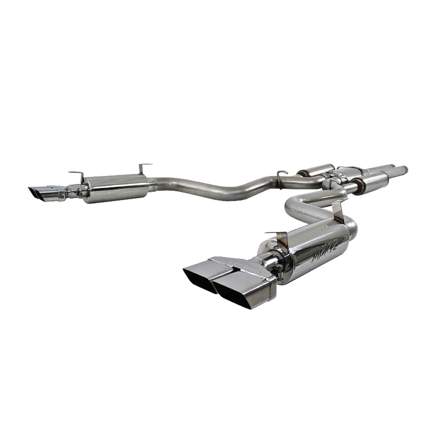 MBRP for 08-11 Dodge Challenger SRT8 6.1L Hemi T304 Cat Back Dual Split Rear