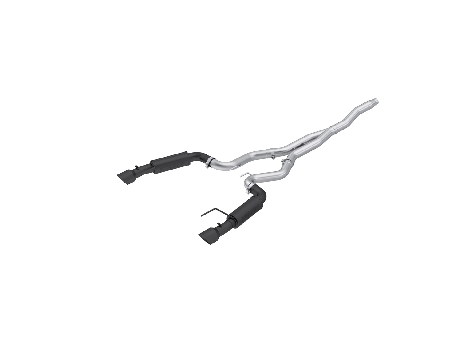 MBRP Exhaust S7275BLK Armor BLK Cat Back Exhaust System Fits 15-25 Mustang