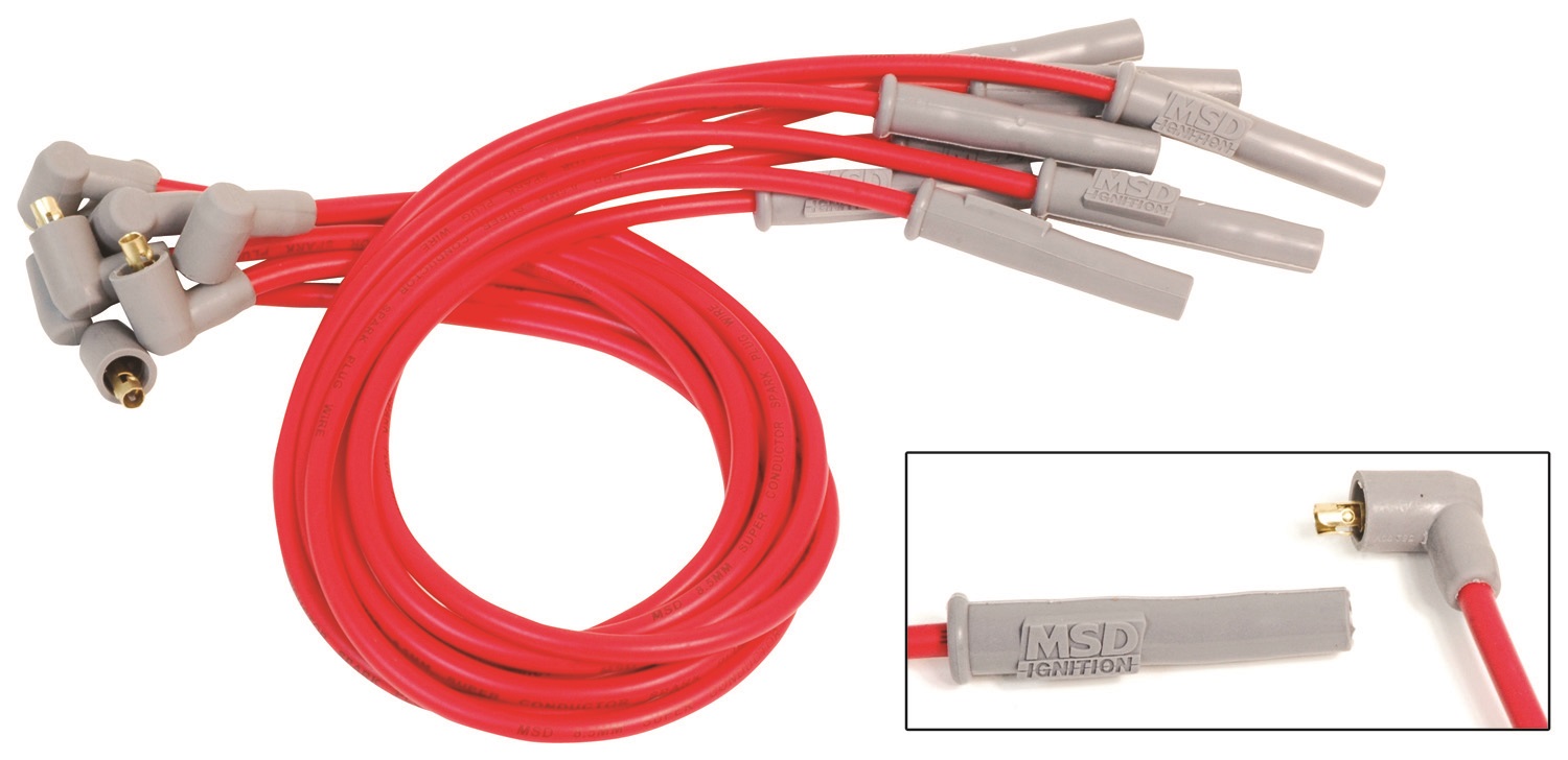 Image is loading MSD-Ignition-31949-Custom-Spark-Plug-Wire-Set-