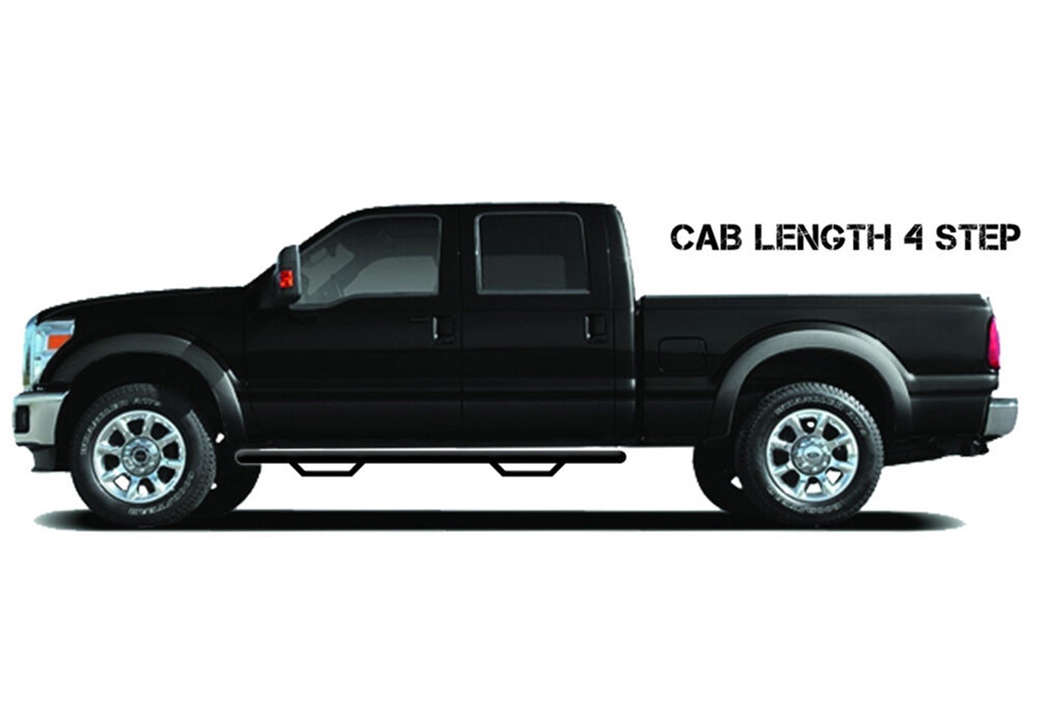 N-Fab F1585CC-TX Cab Length Nerf Step Bar Fits 15-22 F-150 F-150 Lightning