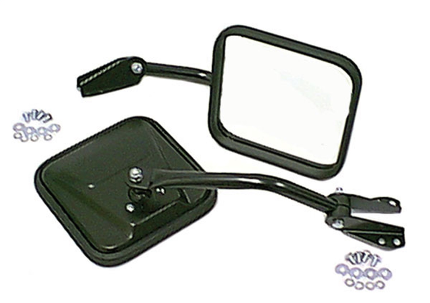 Rugged Ridge Side Mirror Kit, Black Fit 55-86 Jeep CJ Models