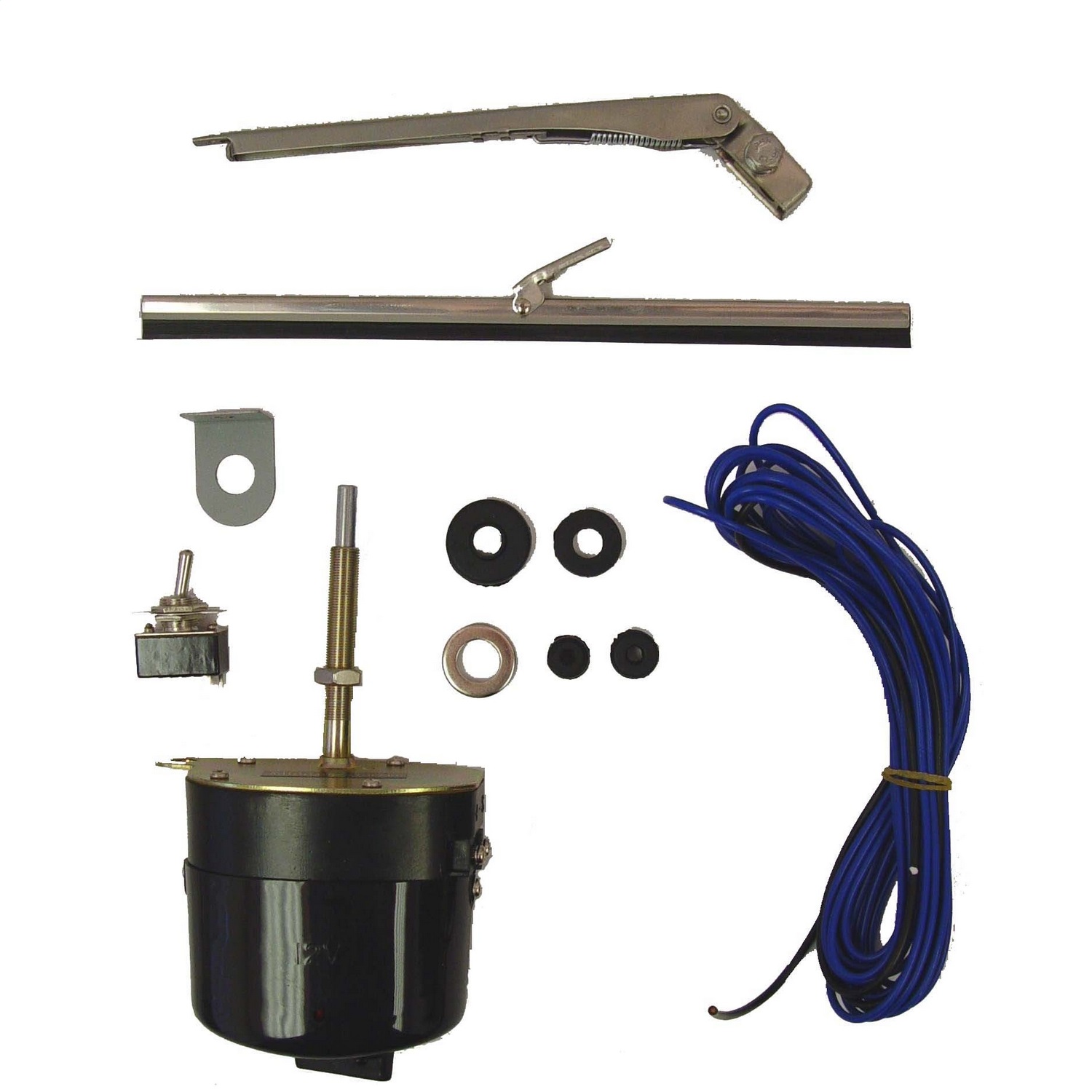 Omix-Ada Windshield Wiper Motor Conversion Kit, 12 Volt Fit 41-68 Willys