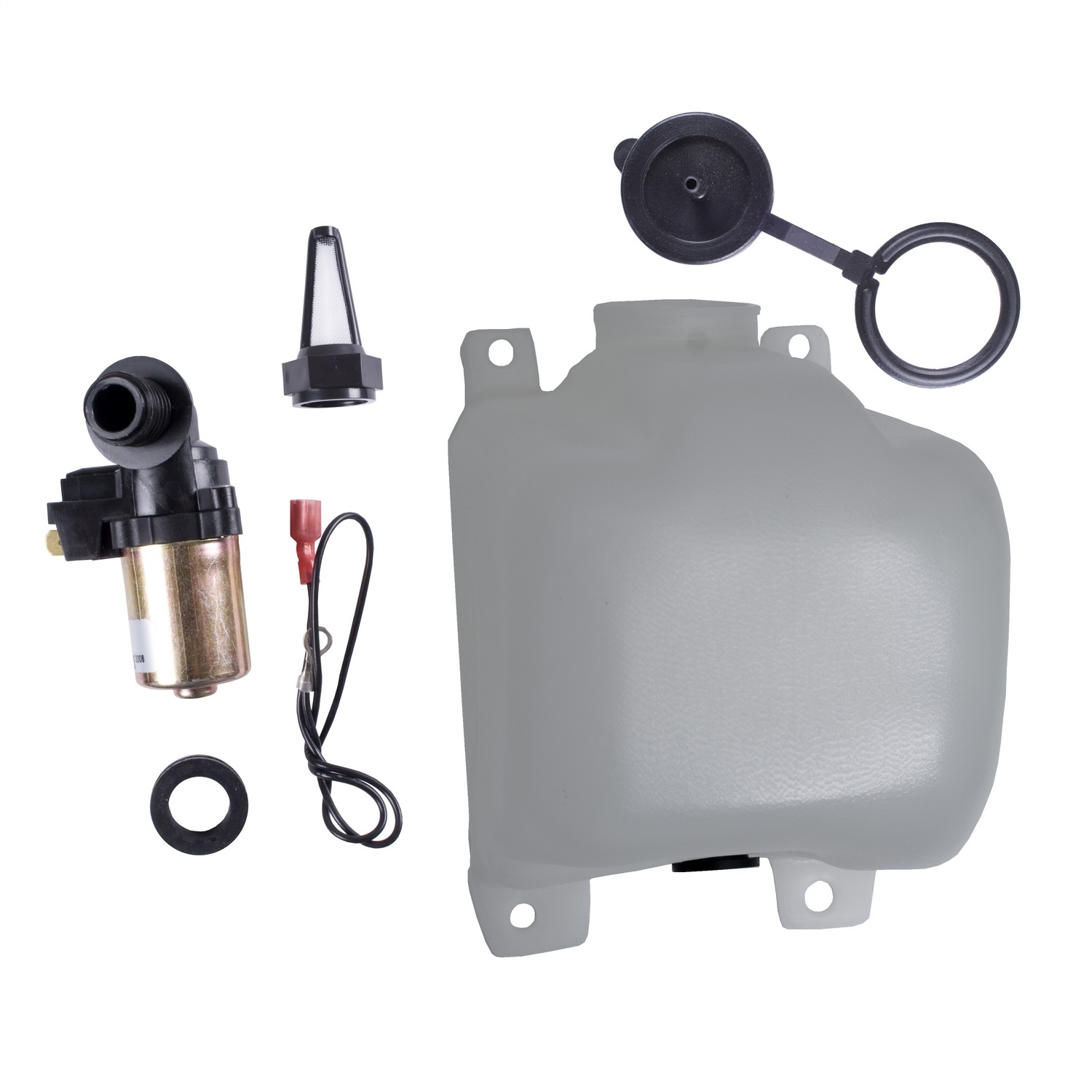 Omix-Ada OEM Washer Bottle Kit with Pump and Filter Fit 72-86 Fit Jeep CJ Models