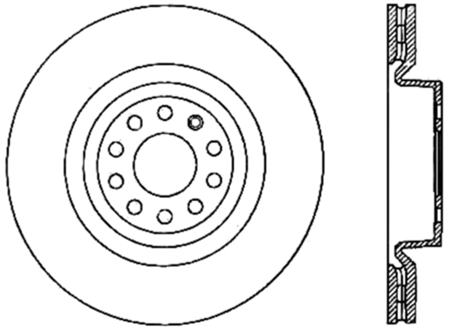 Stoptech Sport Slotted Cryo Brake Rotor; Front Right - 126.33098CSR