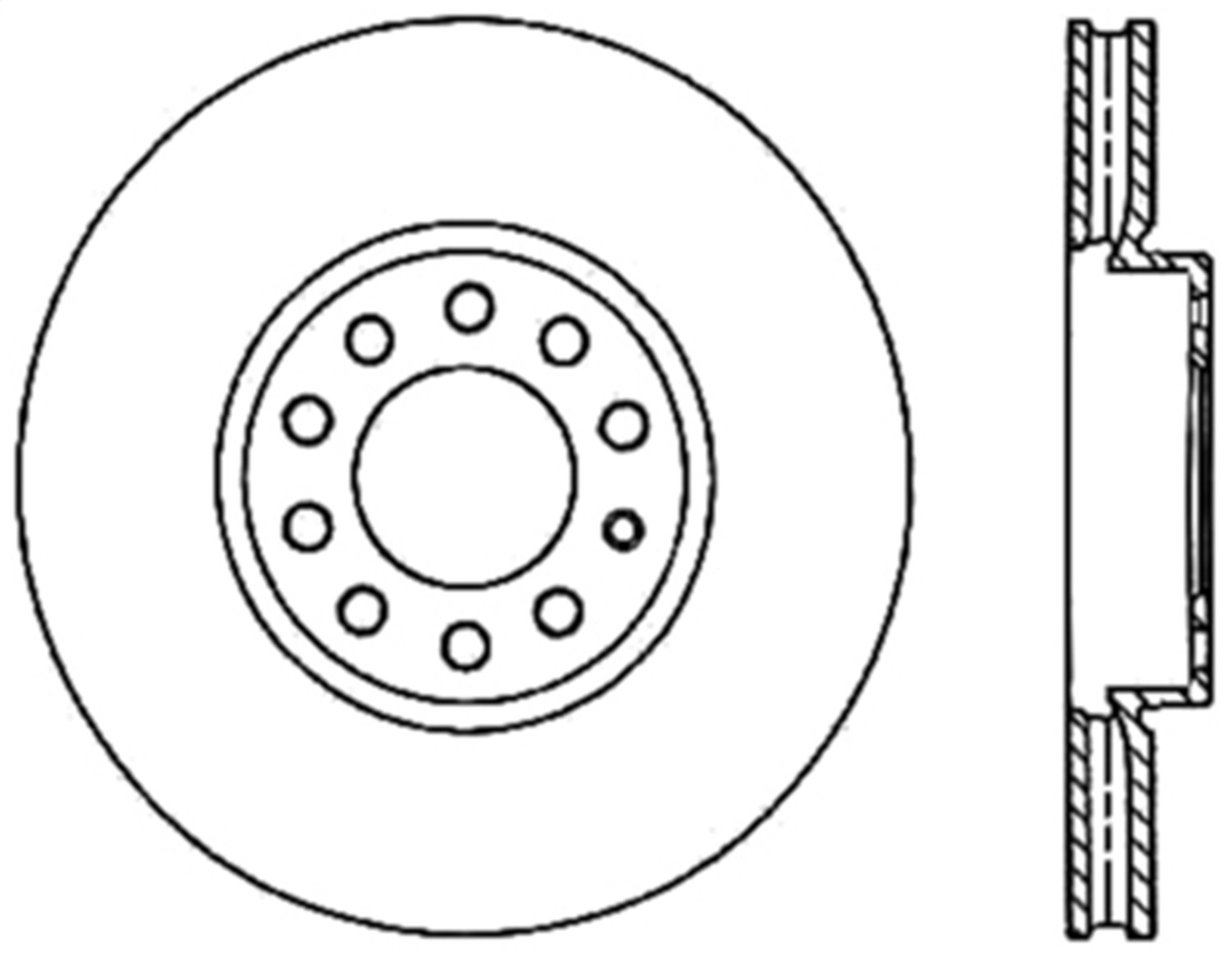 Stoptech Sport Slotted Cryo Brake Rotor;Front & Rear Right - 126.33110CSR