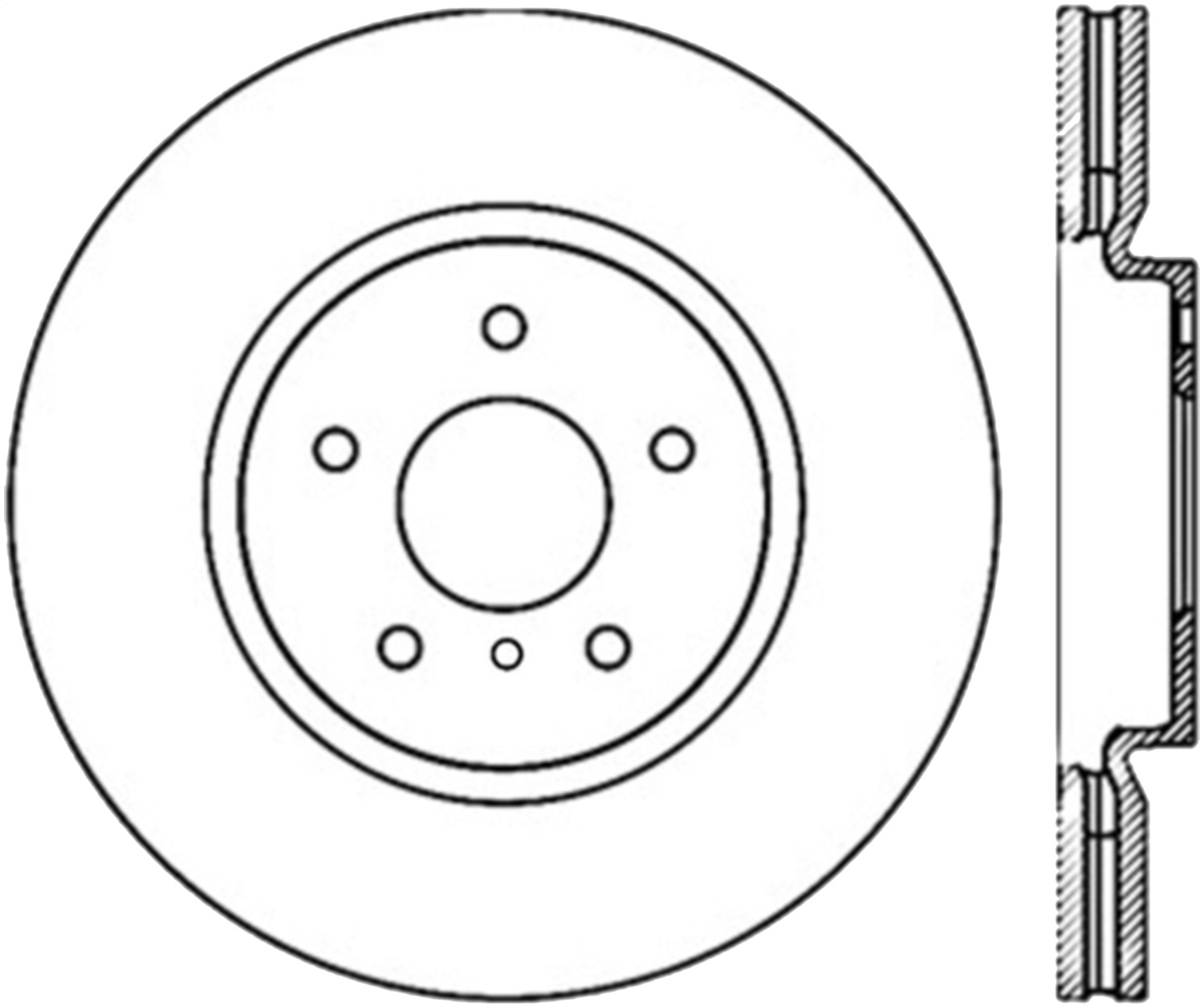 StopTech 126.42100CSL Sport Cryo-Treated Slotted Disc Brake Rotor