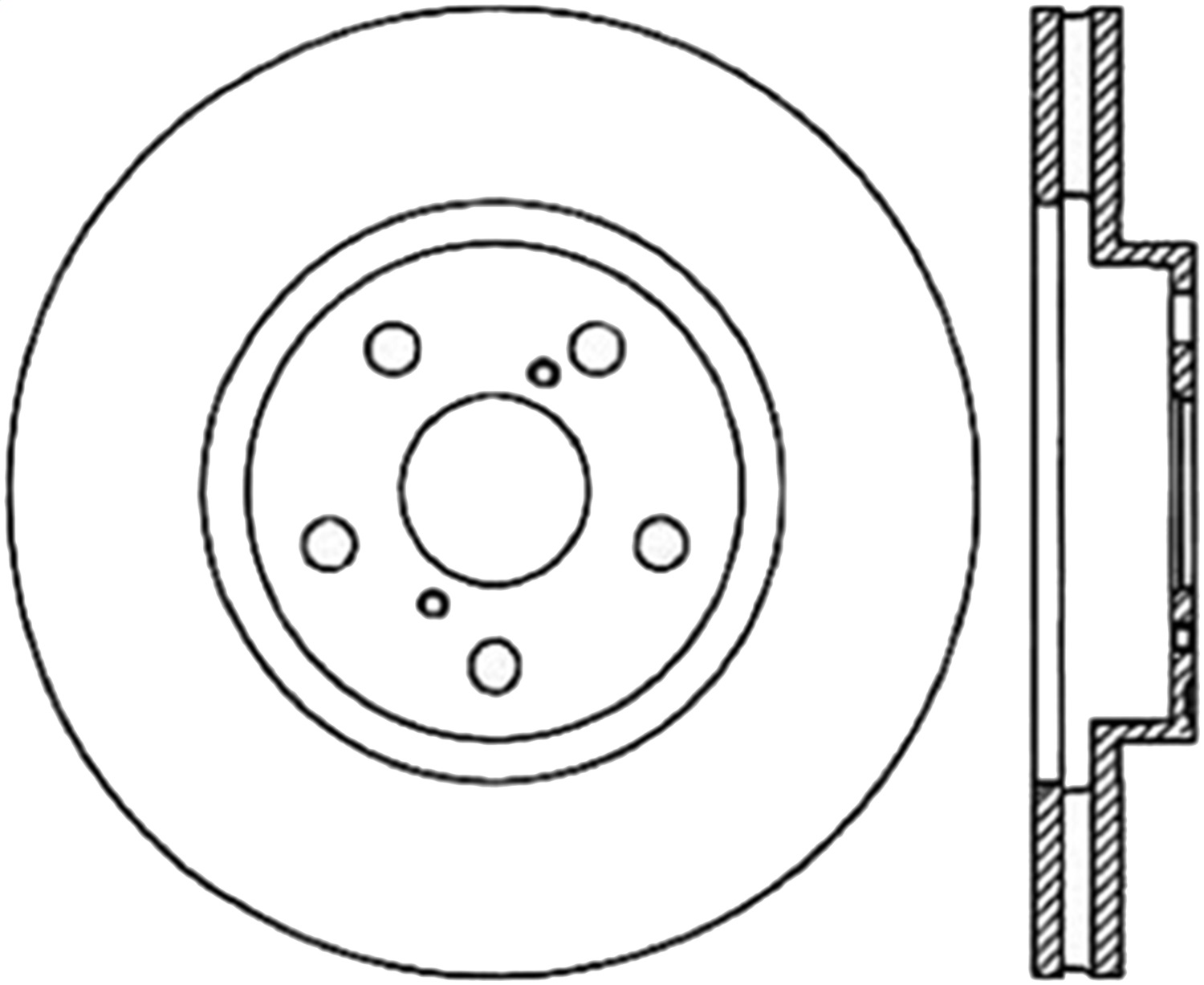 StopTech 126.44069CSL Sport Cryo-Treated Slotted Disc Brake Rotor Fits 91-95 MR2
