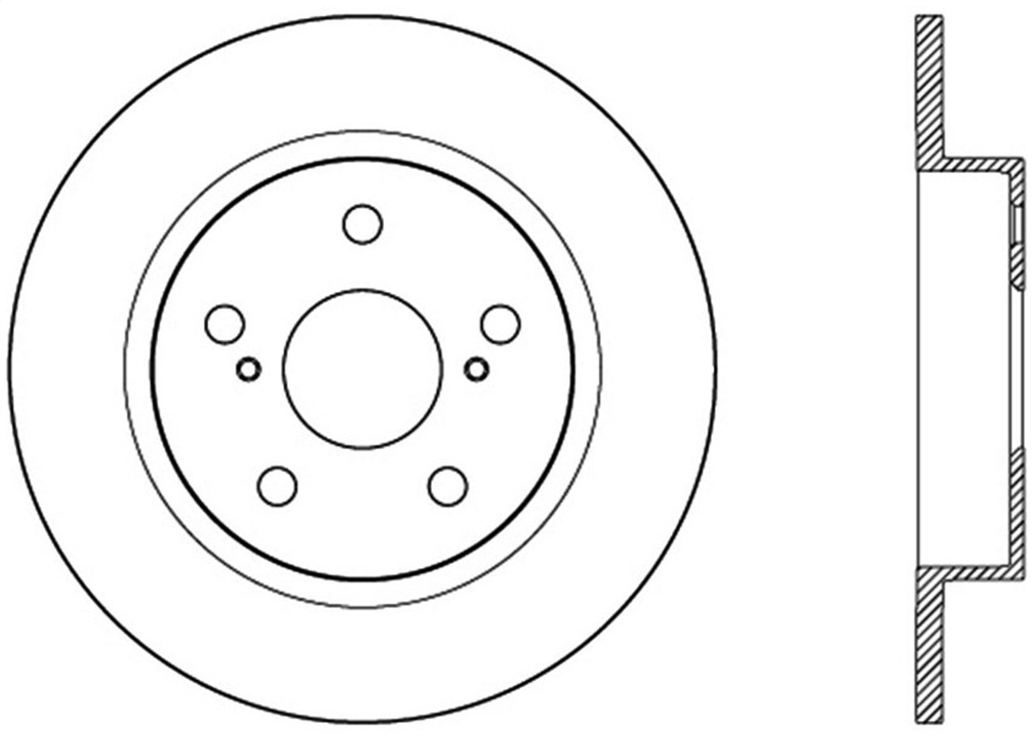 Stoptech Sport Slotted Brake Rotor; Rear Right - 126.44179SR