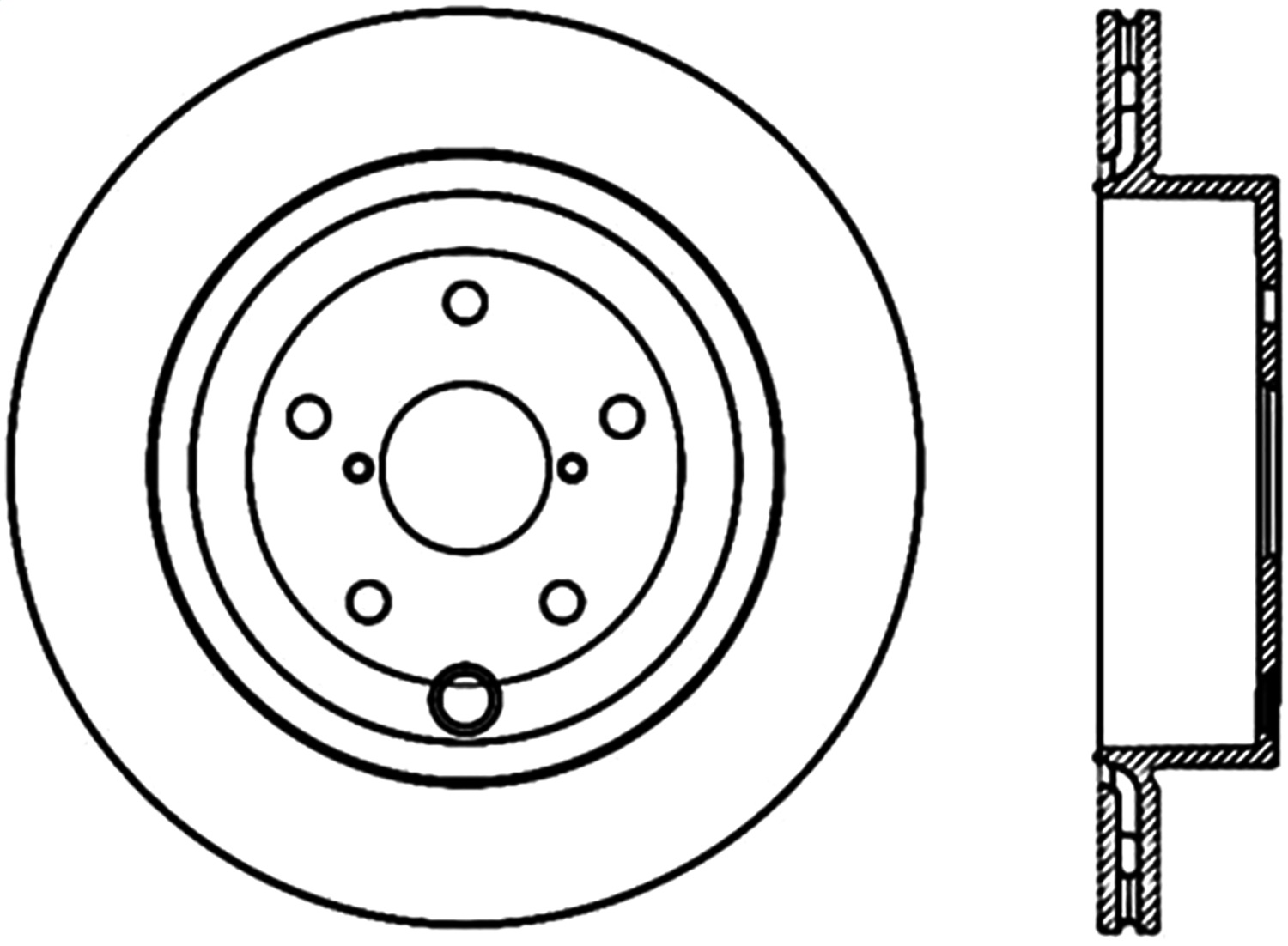 StopTech 126.47030CSL Sport Cryo-Treated Slotted Disc Brake Rotor