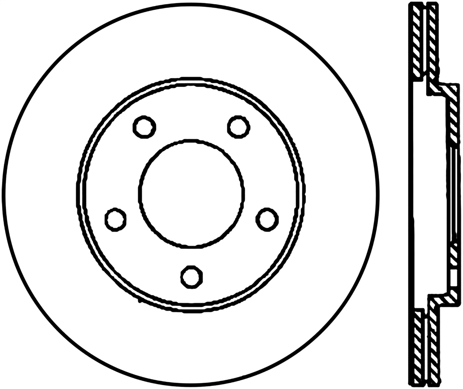 StopTech 126.61087CSR Sport Cryo-Treated Slotted Disc Brake Rotor Fits Mustang