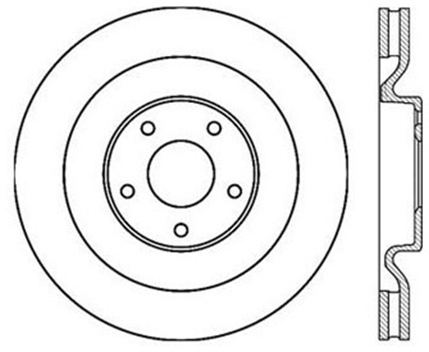 StopTech 126.62102CSL Sport Cryo-Treated Slotted Disc Brake Rotor Fits Corvette